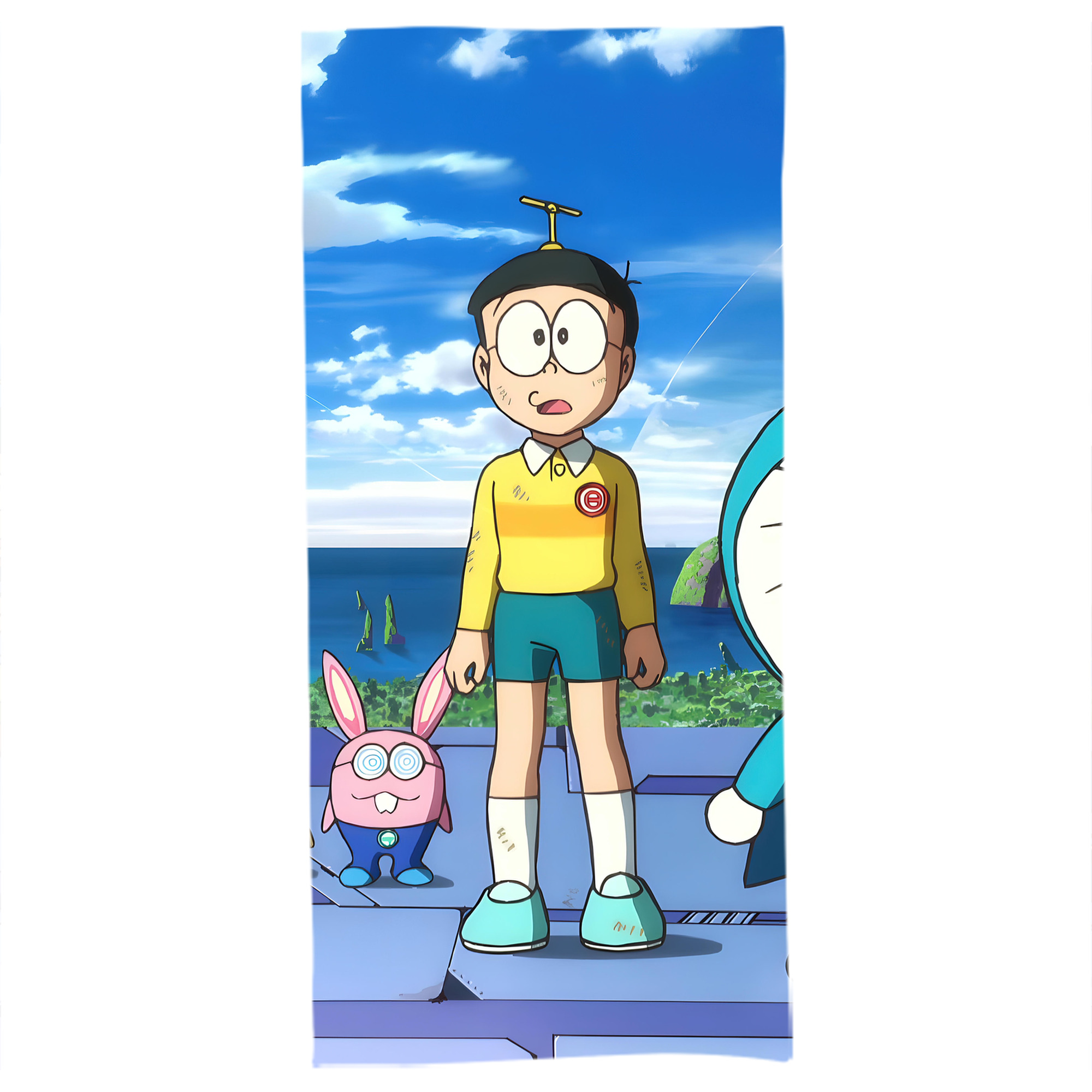 （画像用） ドラえもん Doraemon 大判バスタオル 70×140cm 吸水速乾 柔らかい肌触り