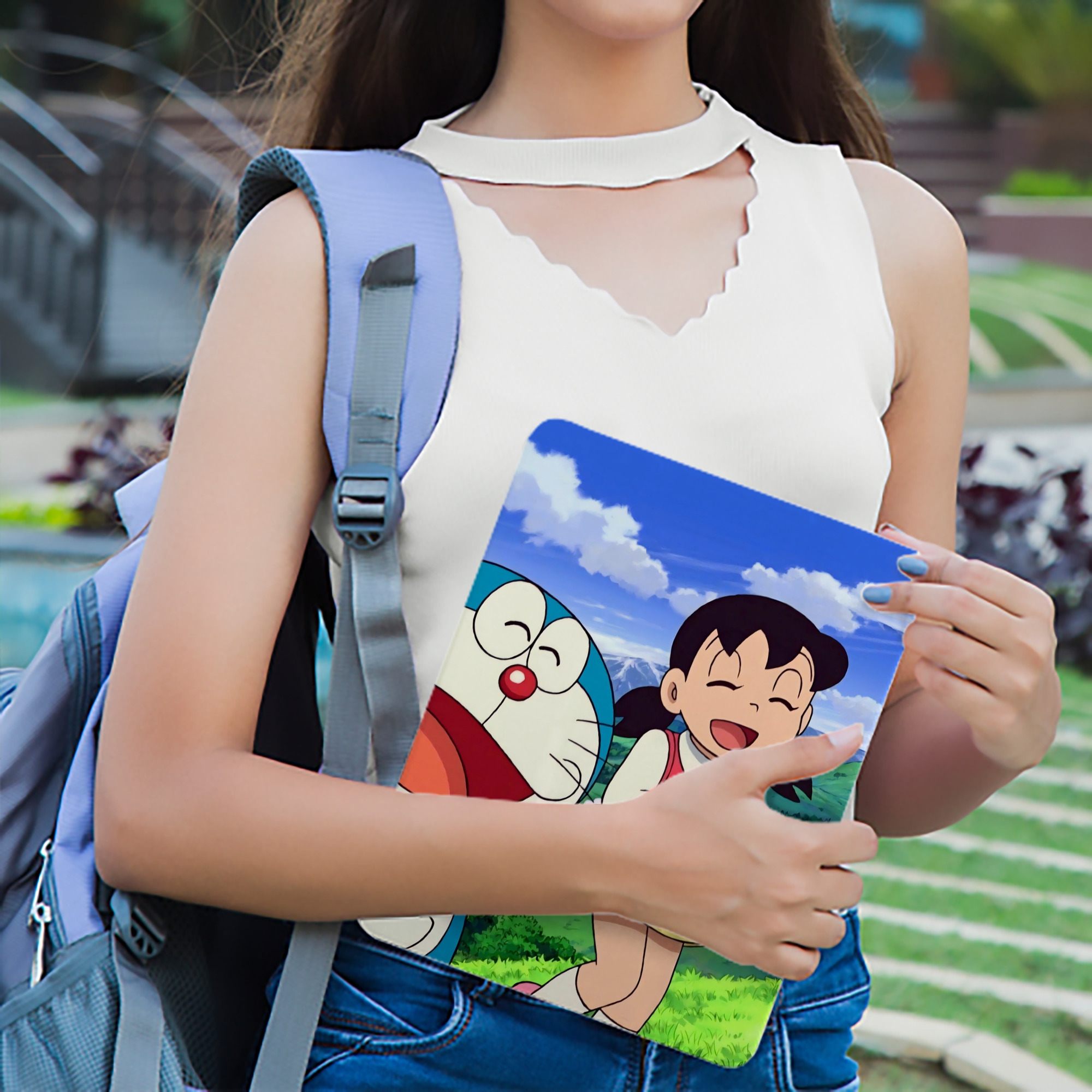 ドラえもん Doraemon IPad ケース ブック型 PUレザー TPU 耐衝撃 軽量 薄型 ペン収納なし 全面保護 IPad 各モデル対応