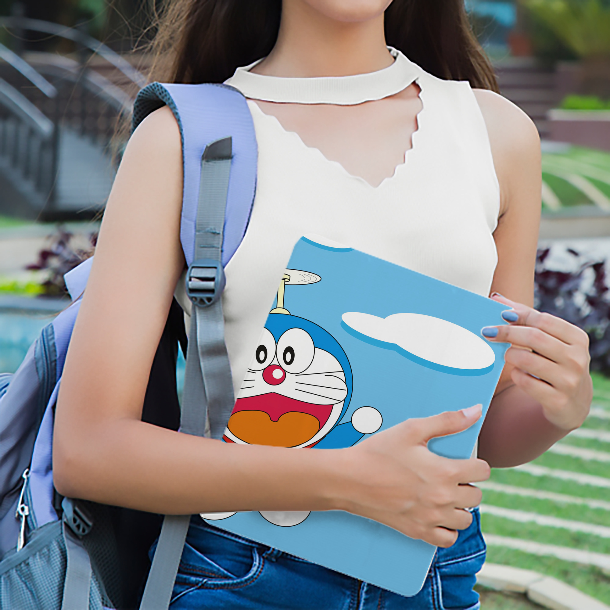 ドラえもん Doraemon IPad ケース ブック型 PUレザー TPU 耐衝撃 軽量 薄型 ペン収納なし 全面保護 IPad 各モデル対応