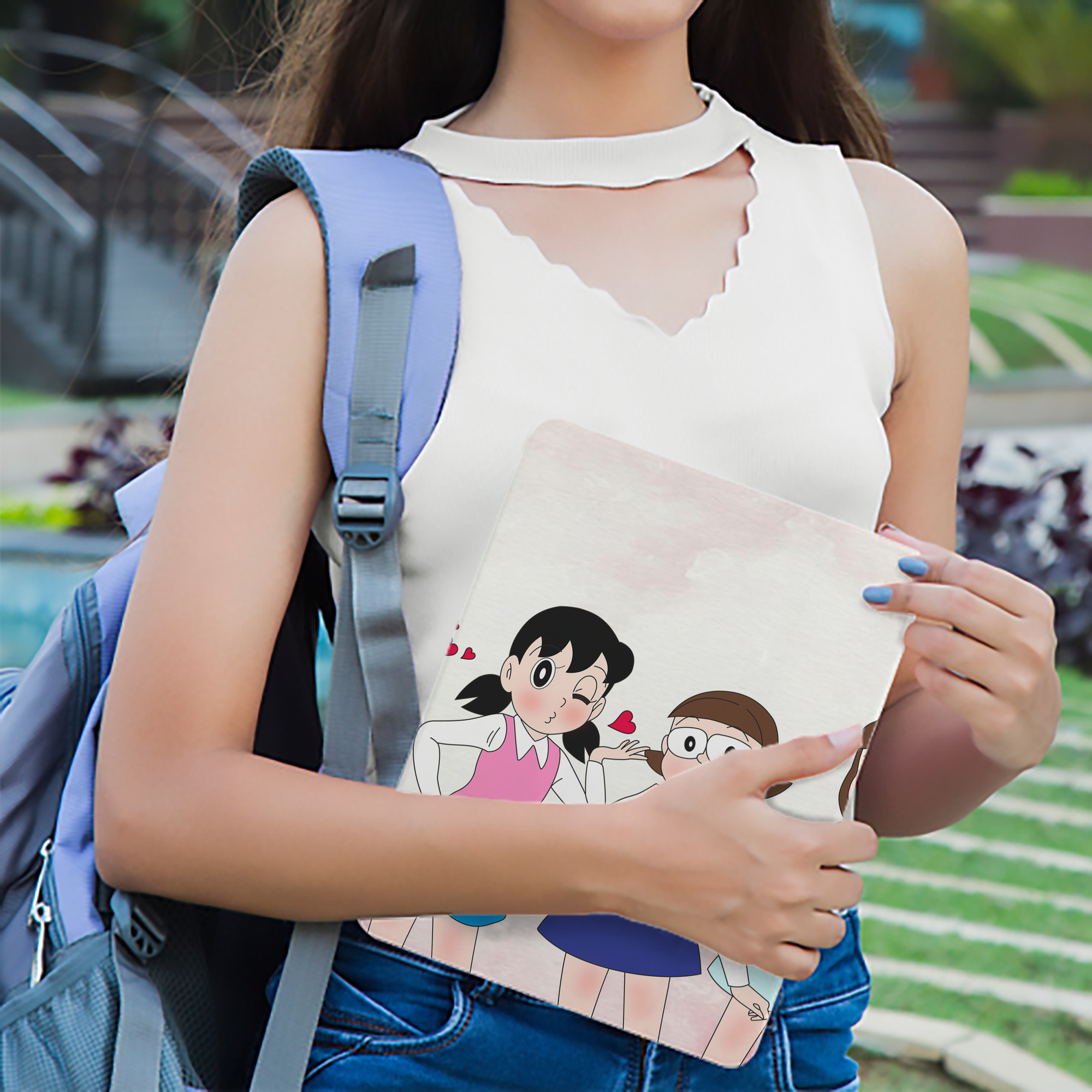 ドラえもん Doraemon IPad ケース ブック型 PUレザー TPU 耐衝撃 軽量 薄型 ペン収納なし 全面保護 IPad 各モデル対応