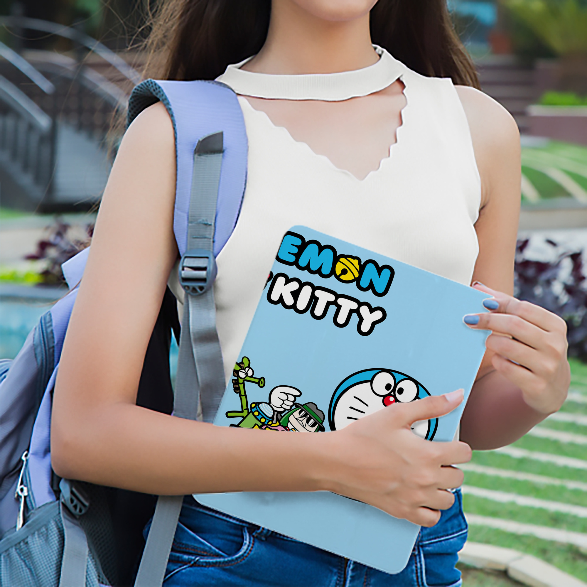 ドラえもん Doraemon IPad ケース ブック型 PUレザー TPU 耐衝撃 軽量 薄型 ペン収納なし 全面保護 IPad 各モデル対応