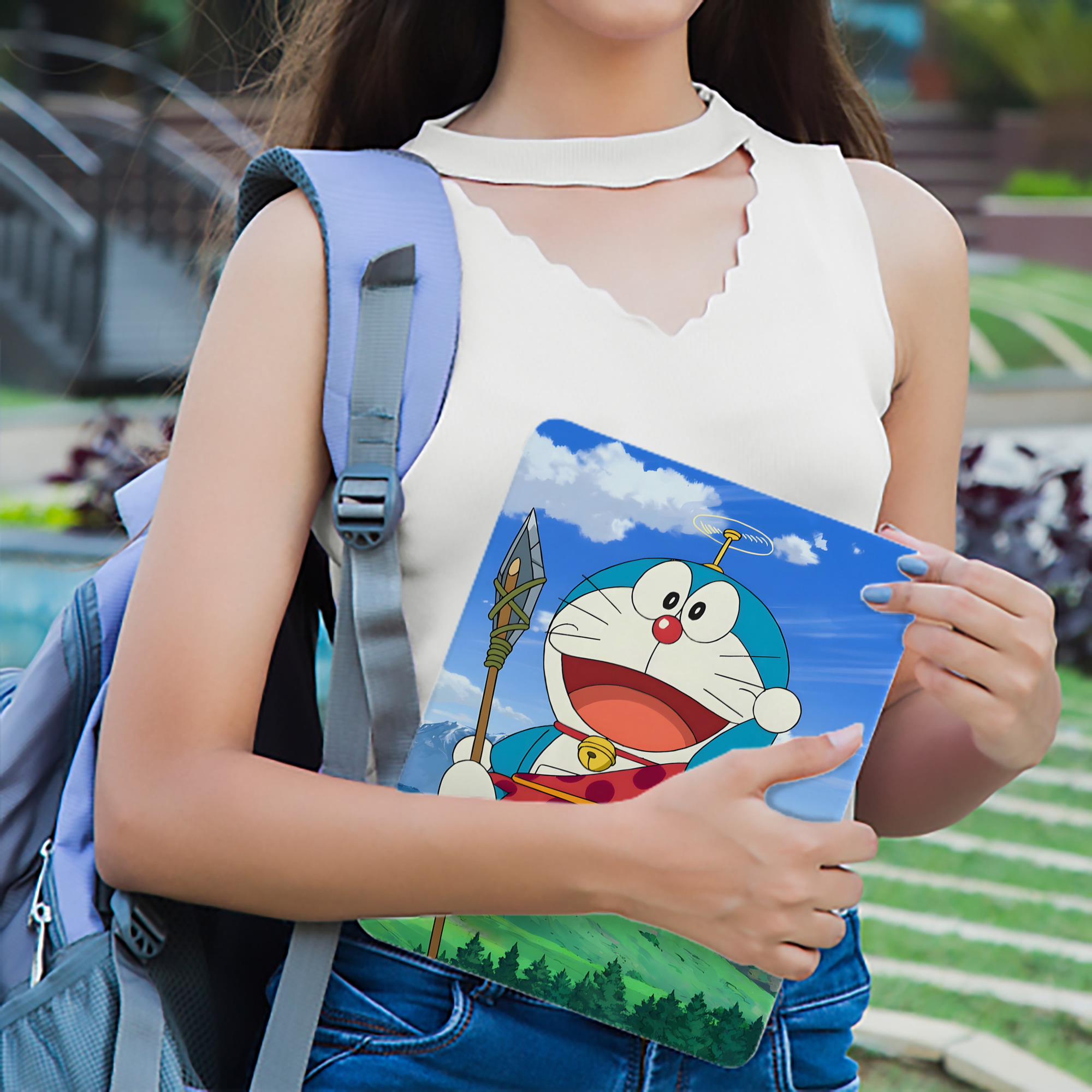 ドラえもん Doraemon IPad ケース ブック型 PUレザー TPU 耐衝撃 軽量 薄型 ペン収納なし 全面保護 IPad 各モデル対応