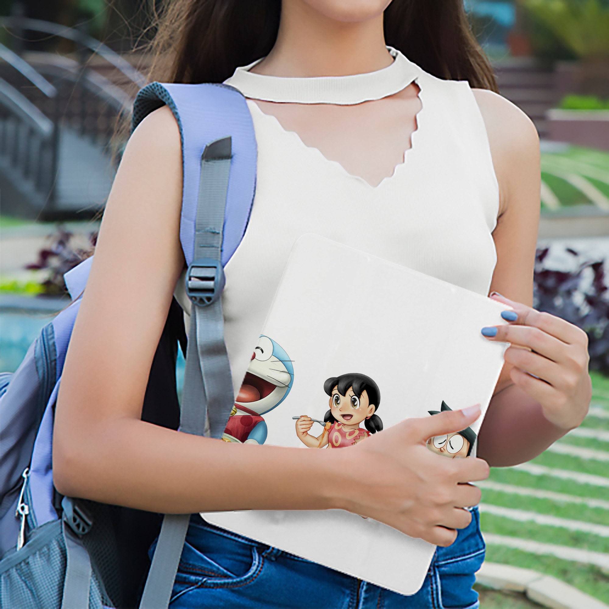ドラえもん Doraemon IPad ケース ブック型 PUレザー TPU 耐衝撃 軽量 薄型 ペン収納なし 全面保護 IPad 各モデル対応