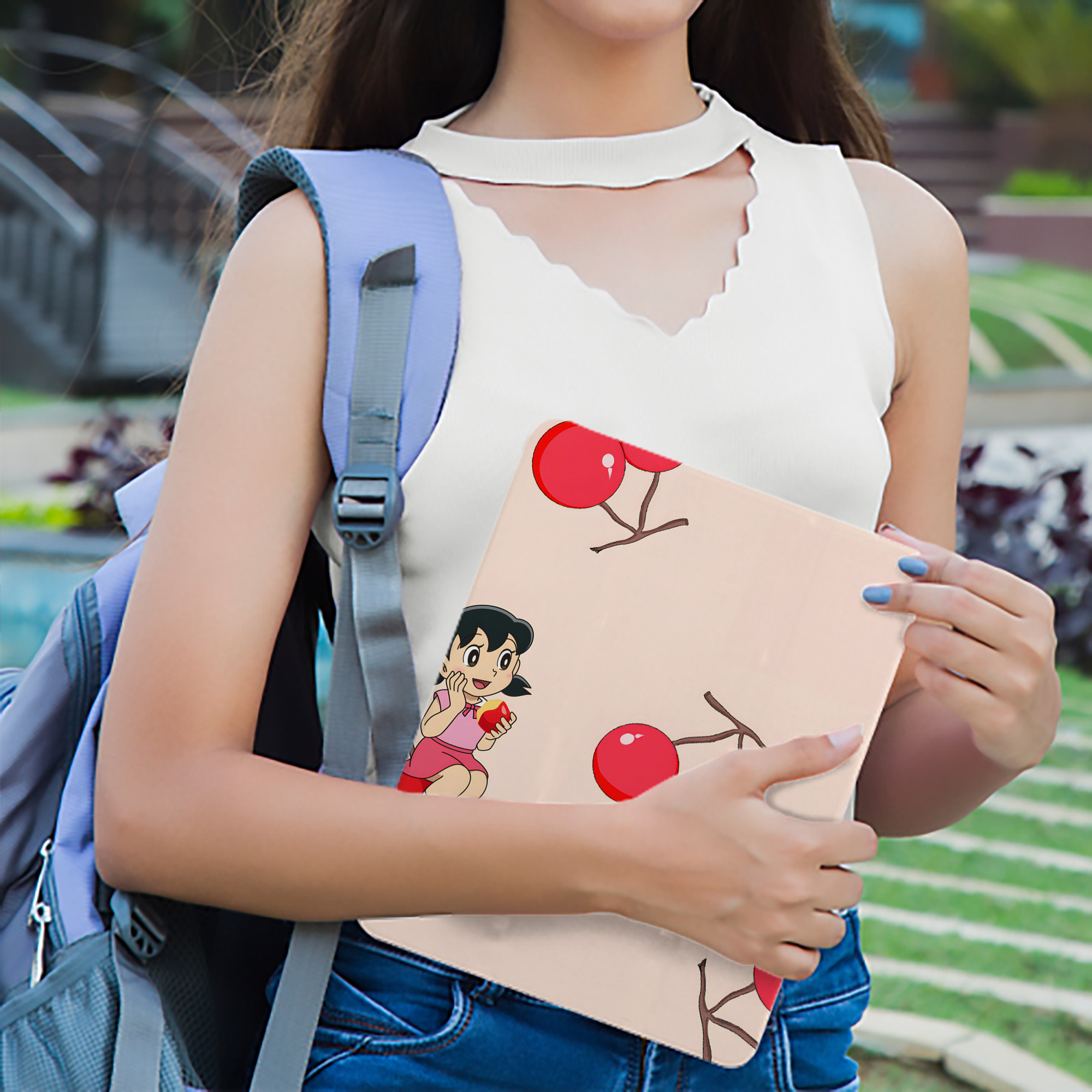 ドラえもん Doraemon IPad ケース ブック型 PUレザー TPU 耐衝撃 軽量 薄型 ペン収納なし 全面保護 IPad 各モデル対応