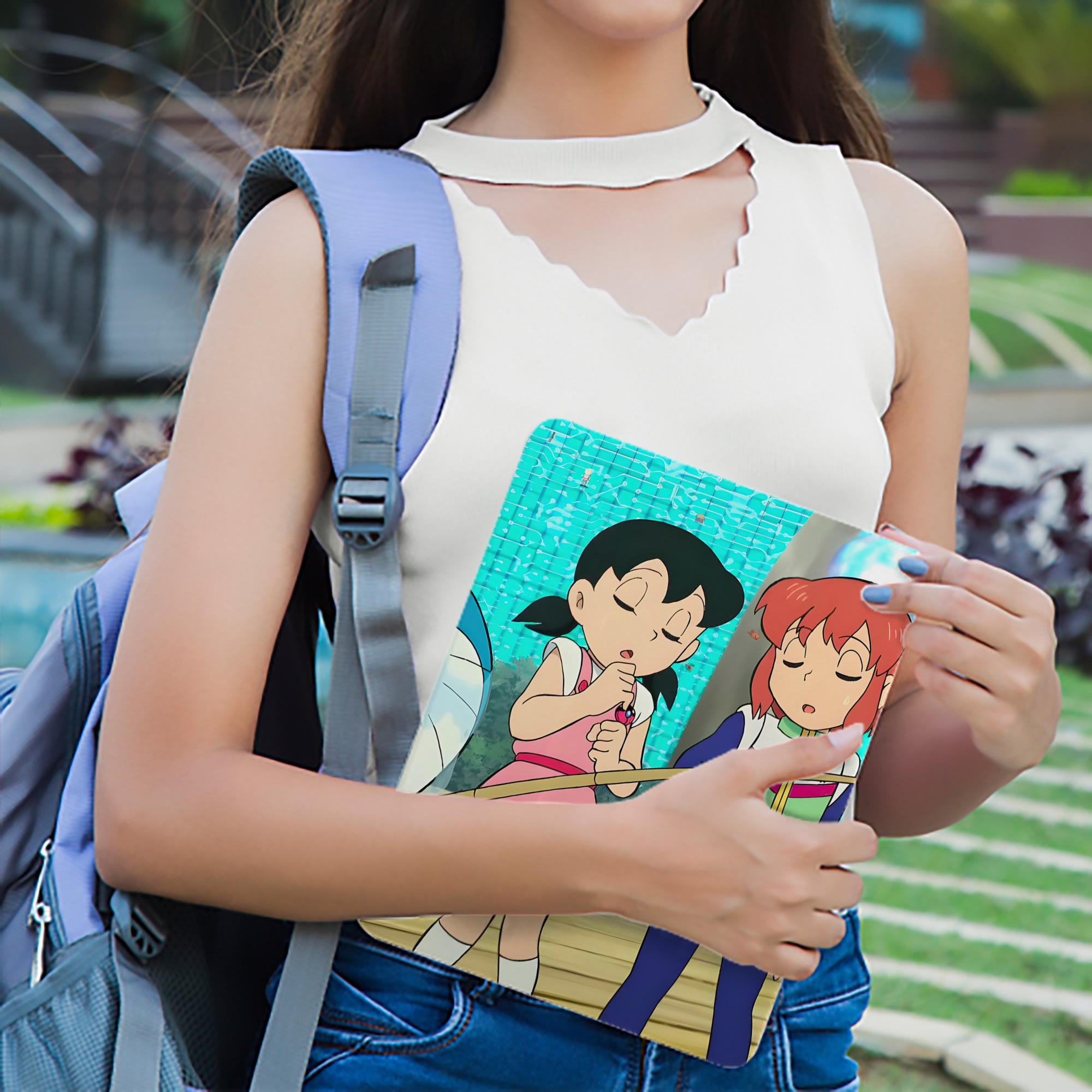 ドラえもん Doraemon IPad ケース ブック型 PUレザー TPU 耐衝撃 軽量 薄型 ペン収納なし 全面保護 IPad 各モデル対応