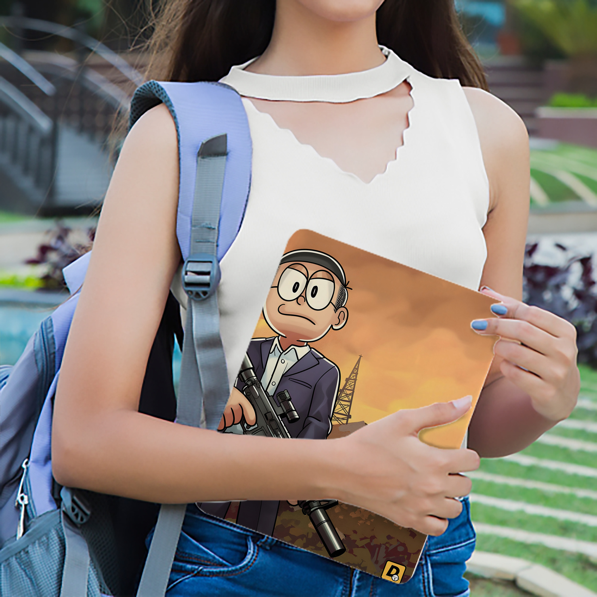 ドラえもん Doraemon IPadケース ペンホルダー付き ブックスタイルデザイン
