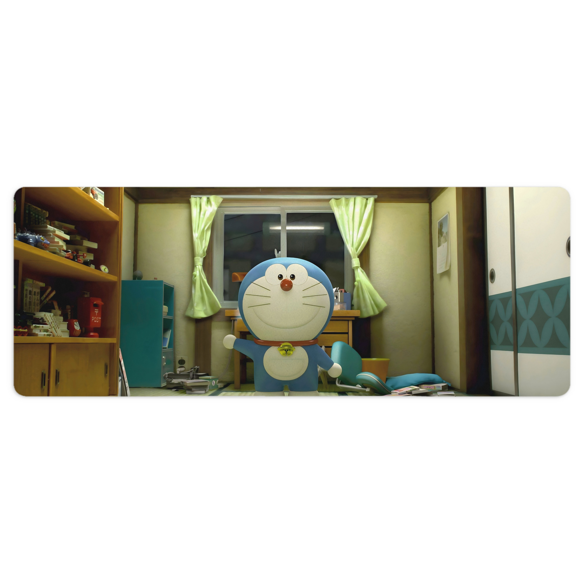 （画像用） ドラえもん Doraemon ステッチ加工 大判デスクマット／滑り止めマウスパッド