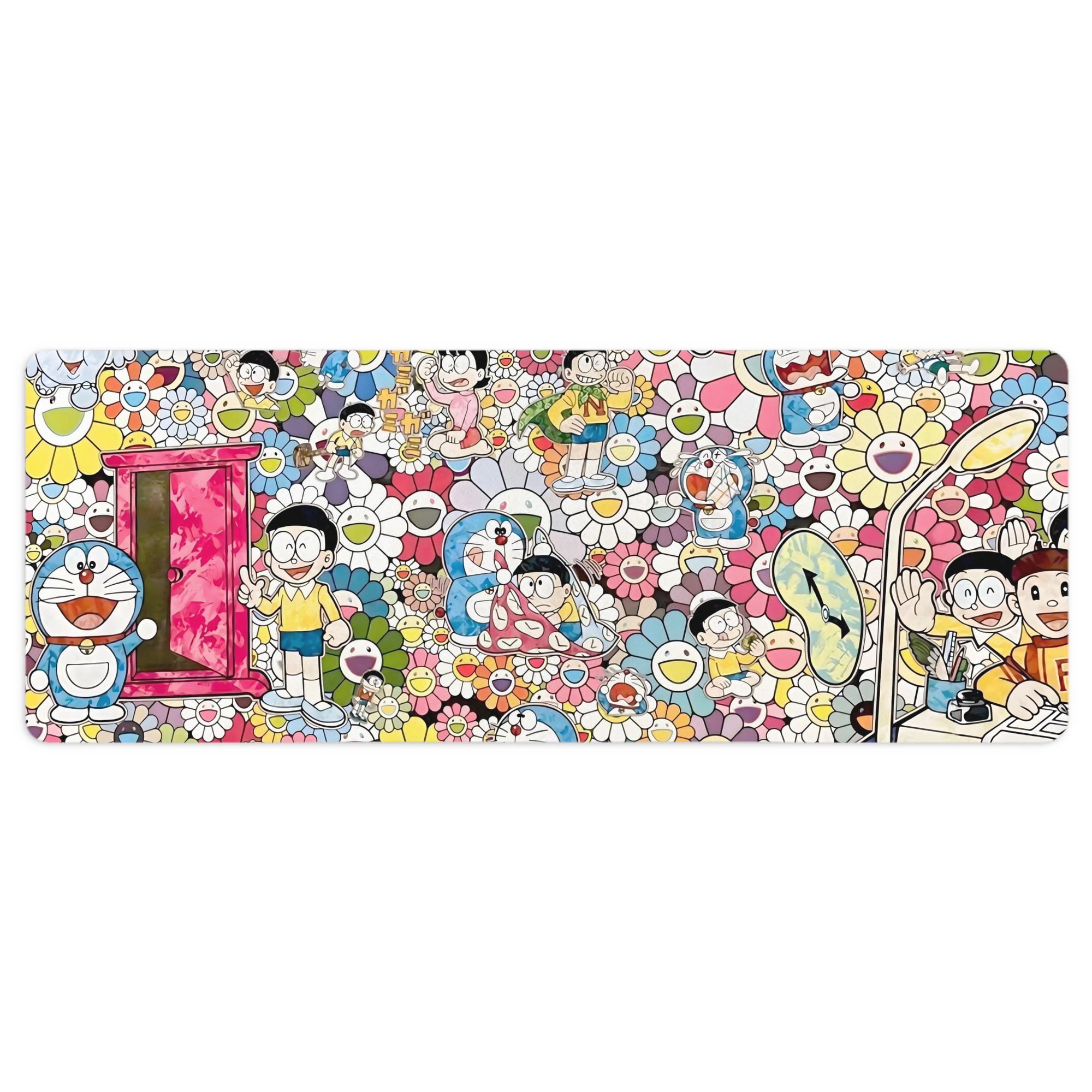 （画像用） ドラえもん Doraemon ステッチ加工 大判デスクマット／滑り止めマウスパッド