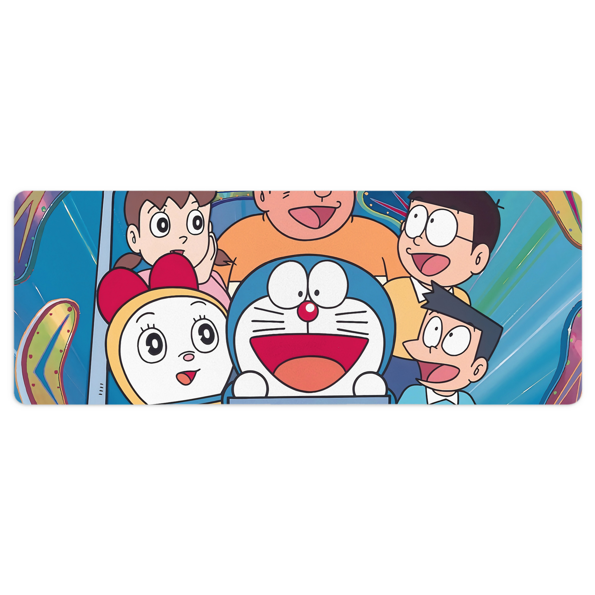 （画像用） ドラえもん Doraemon ステッチ加工 大判デスクマット／滑り止めマウスパッド