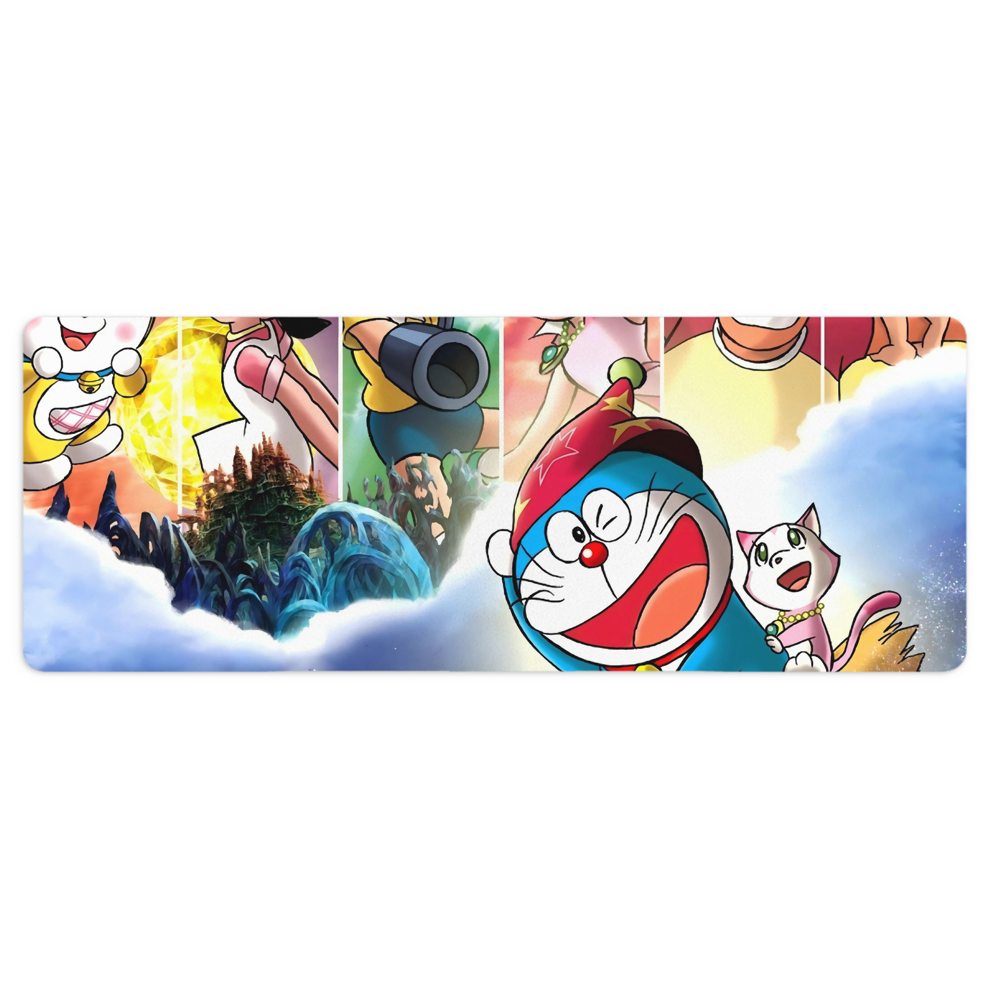 （画像用） ドラえもん Doraemon ステッチ加工 大判デスクマット／滑り止めマウスパッド