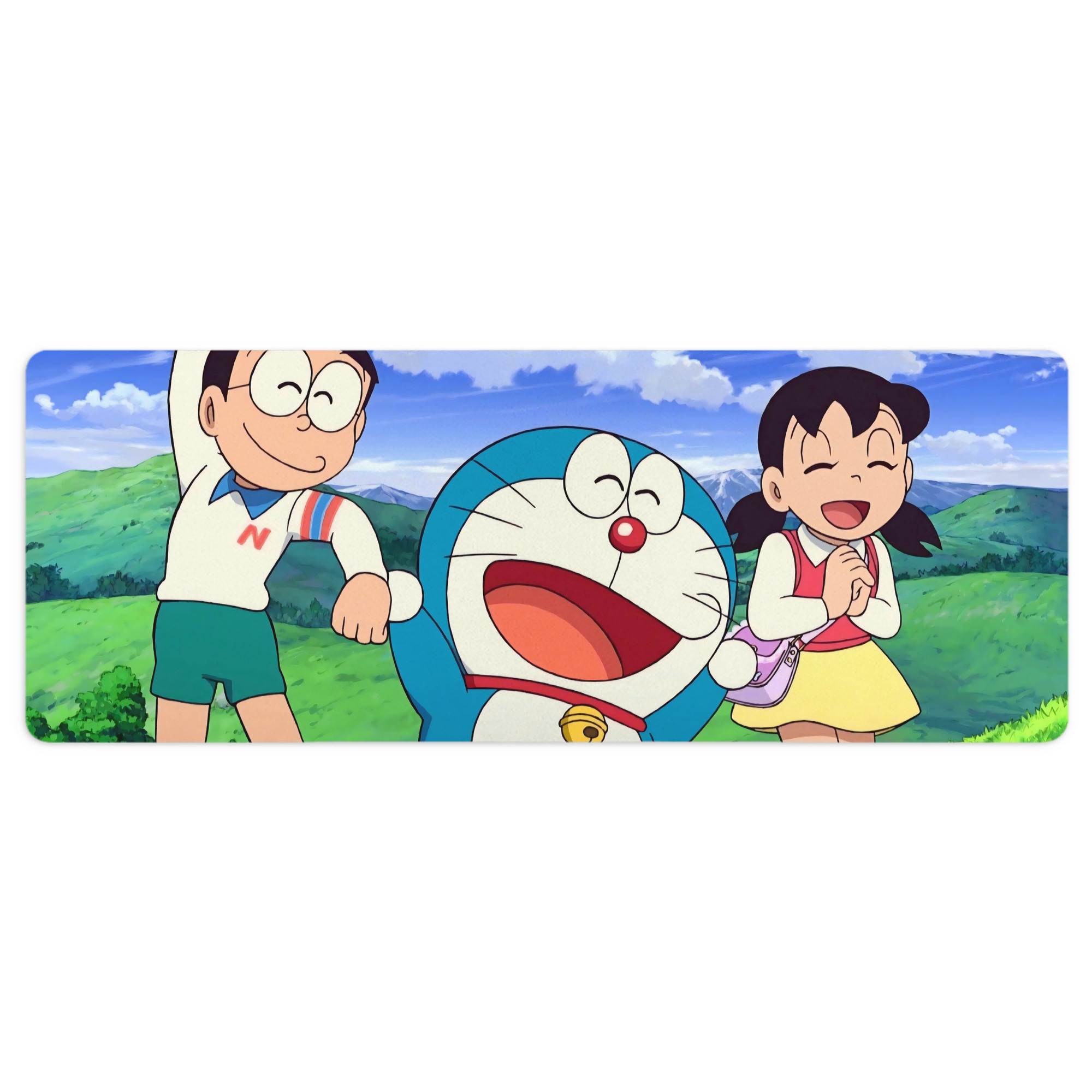 （画像用） ドラえもん Doraemon ステッチ加工 大判デスクマット／滑り止めマウスパッド