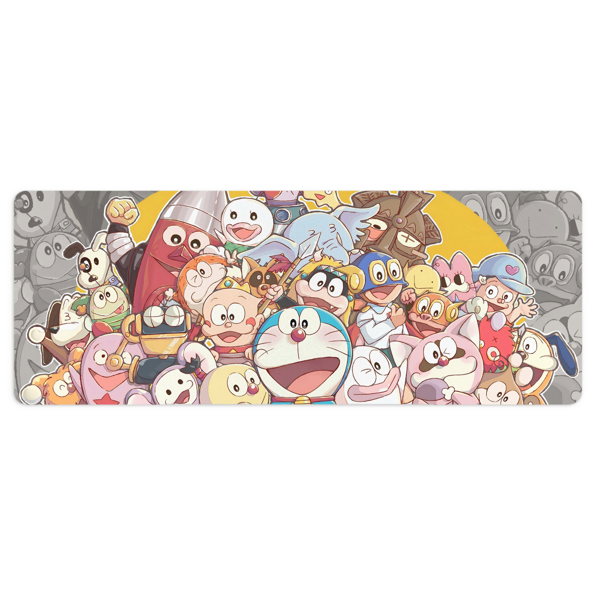 （画像用） ドラえもん Doraemon ステッチ加工 大判デスクマット／滑り止めマウスパッド