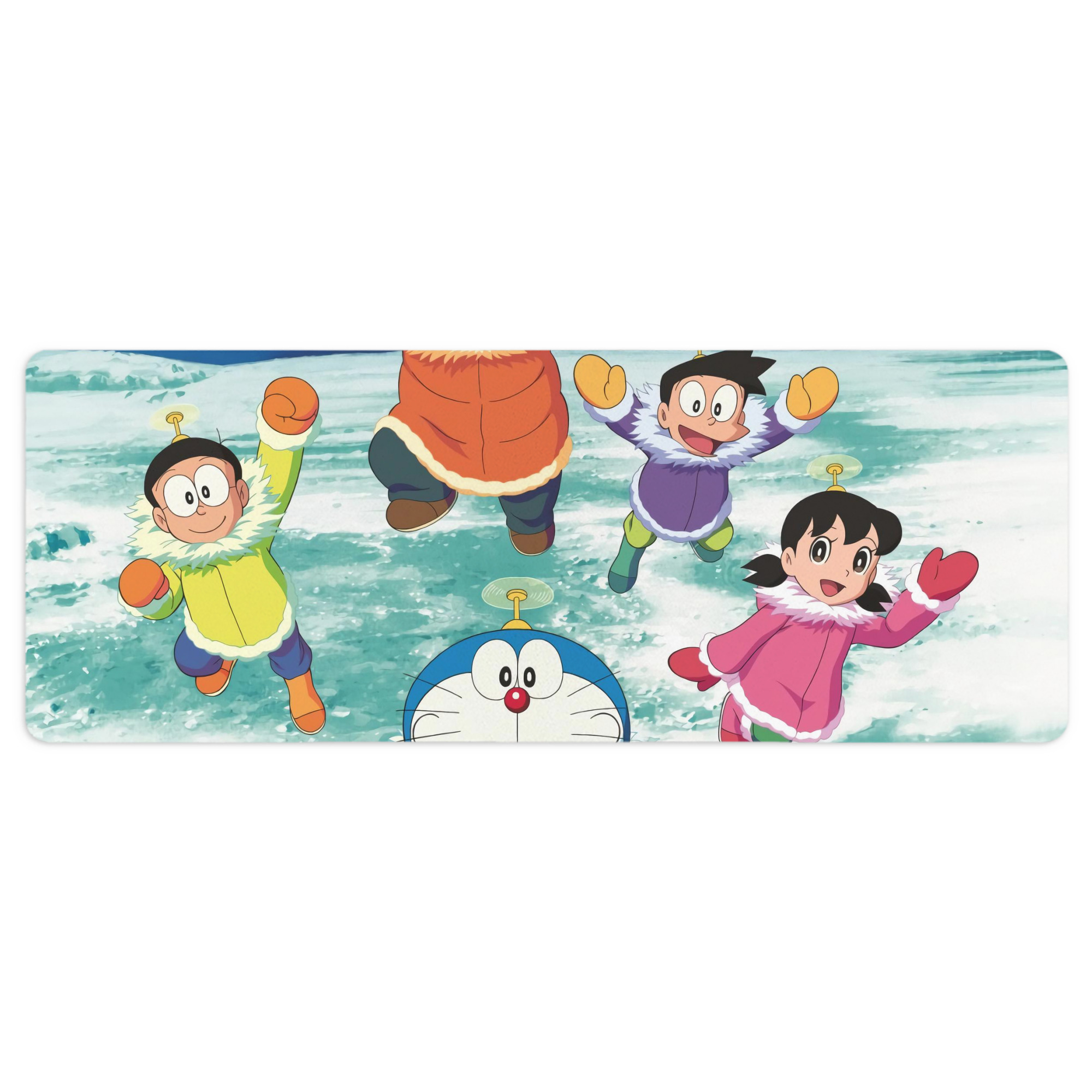 （画像用） ドラえもん Doraemon ステッチ加工 大判デスクマット／滑り止めマウスパッド