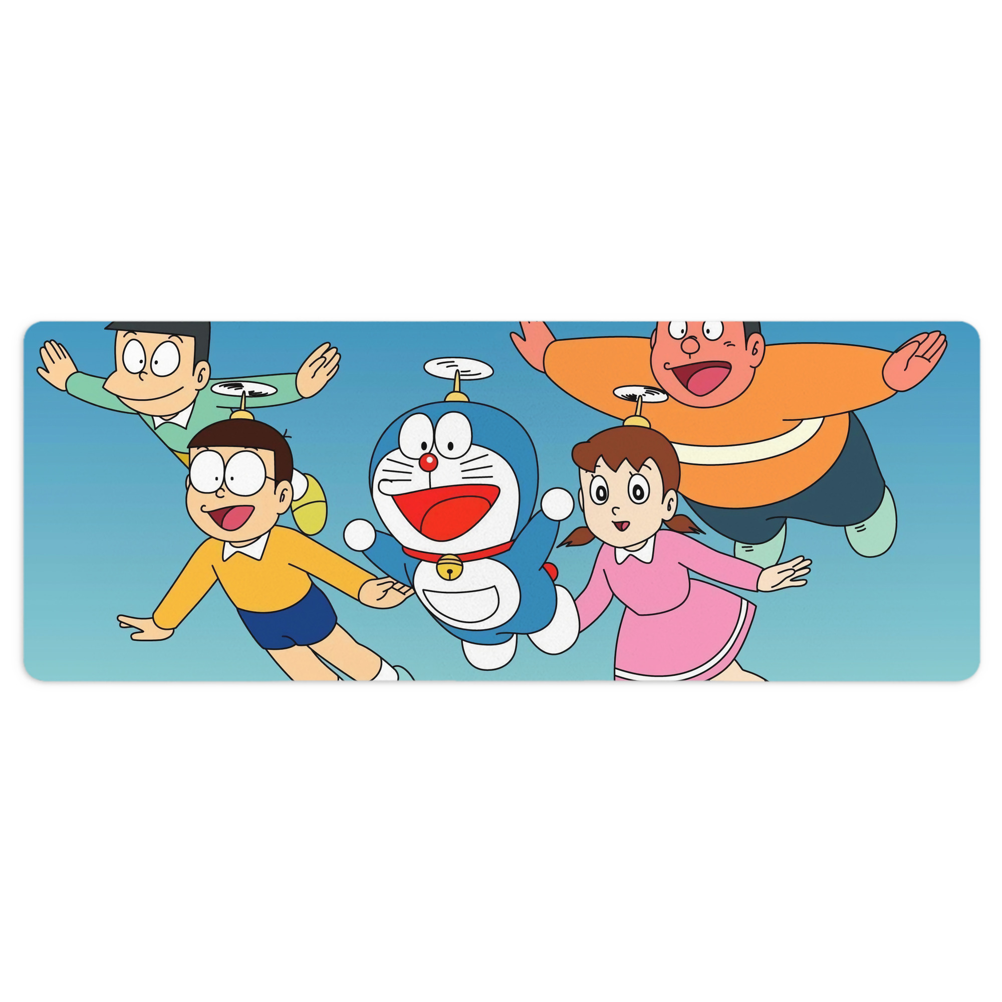 （画像用） ドラえもん Doraemon ステッチ加工 大判デスクマット／滑り止めマウスパッド