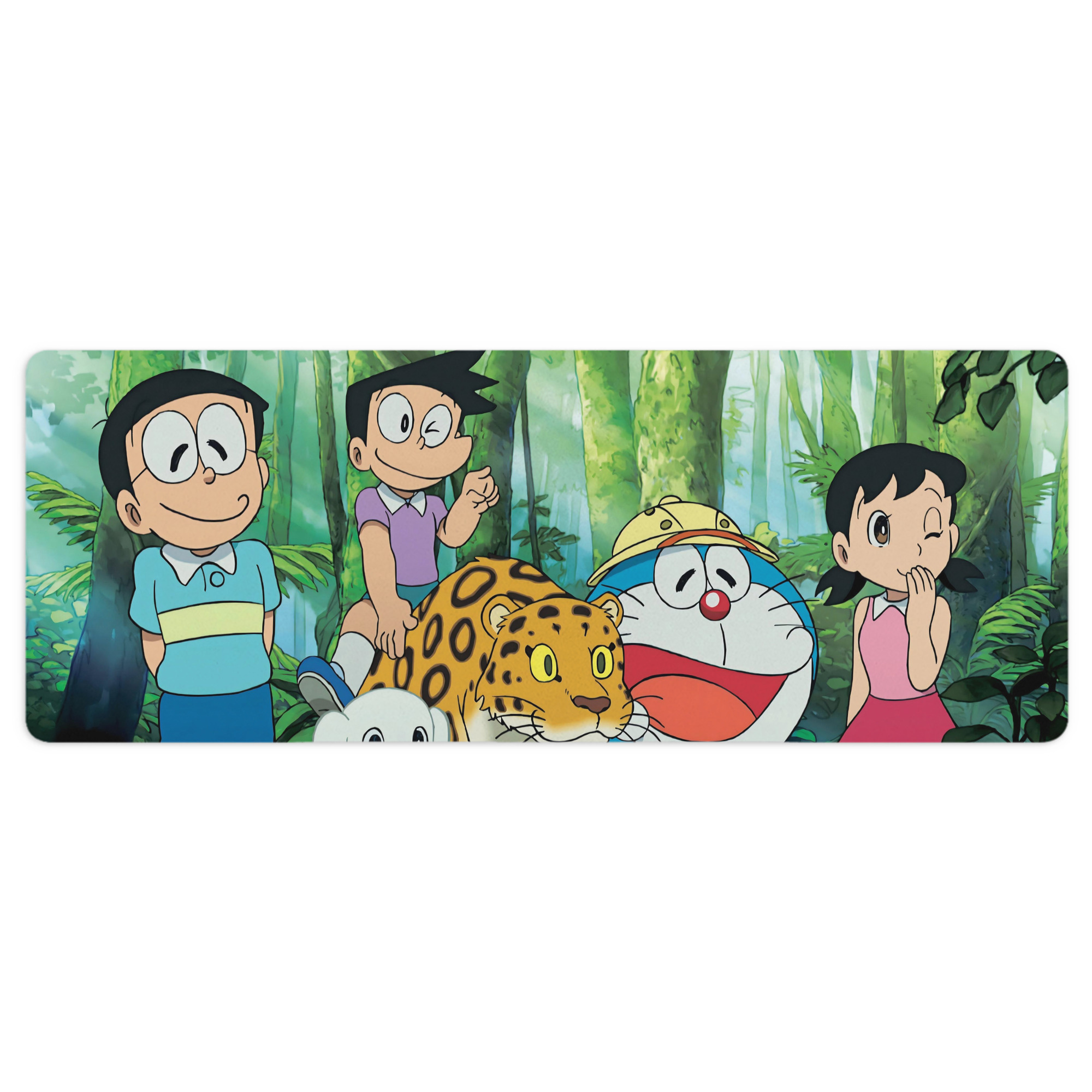 （画像用） ドラえもん Doraemon ステッチ加工 大判デスクマット／滑り止めマウスパッド