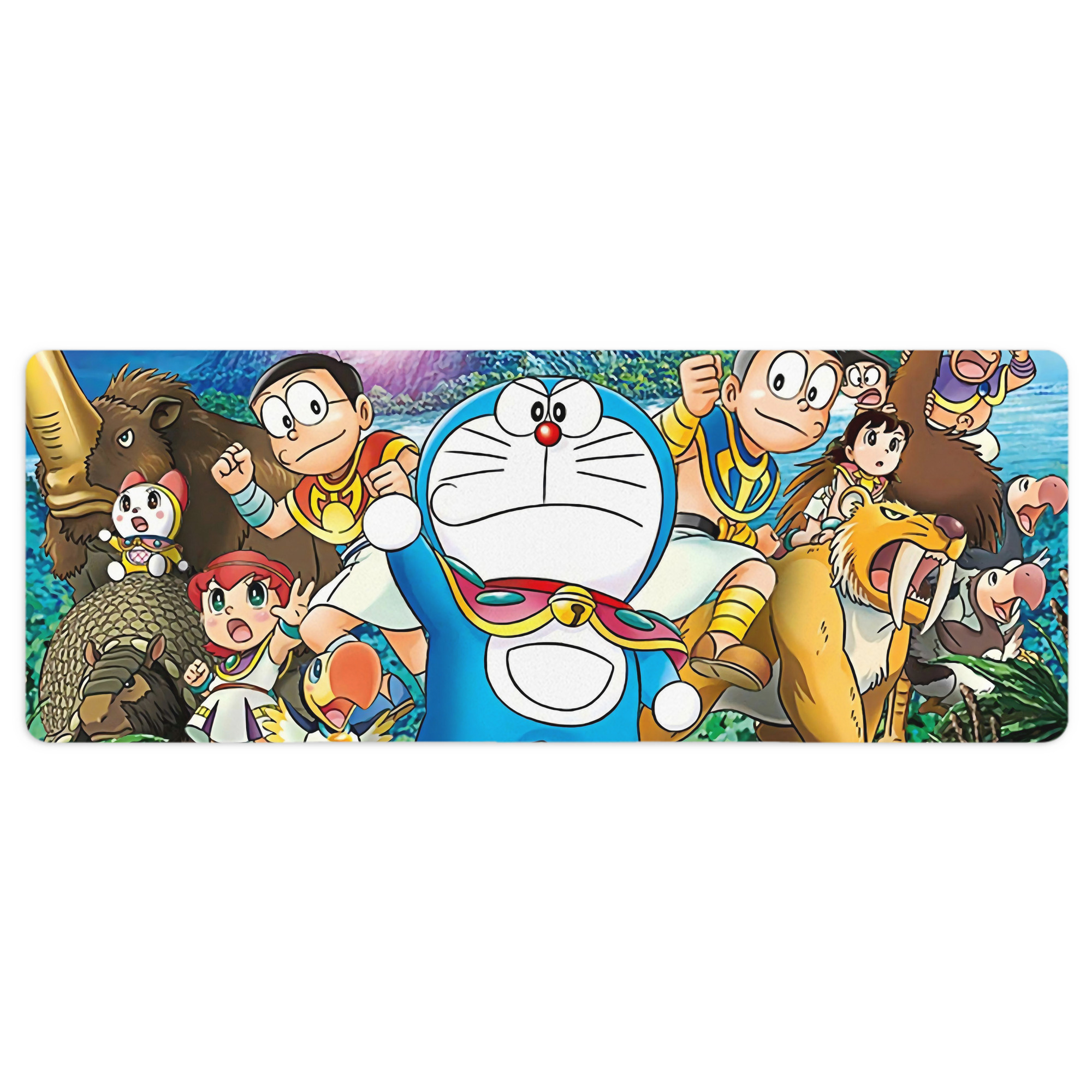 （画像用） ドラえもん Doraemon ステッチ加工 大判デスクマット／滑り止めマウスパッド
