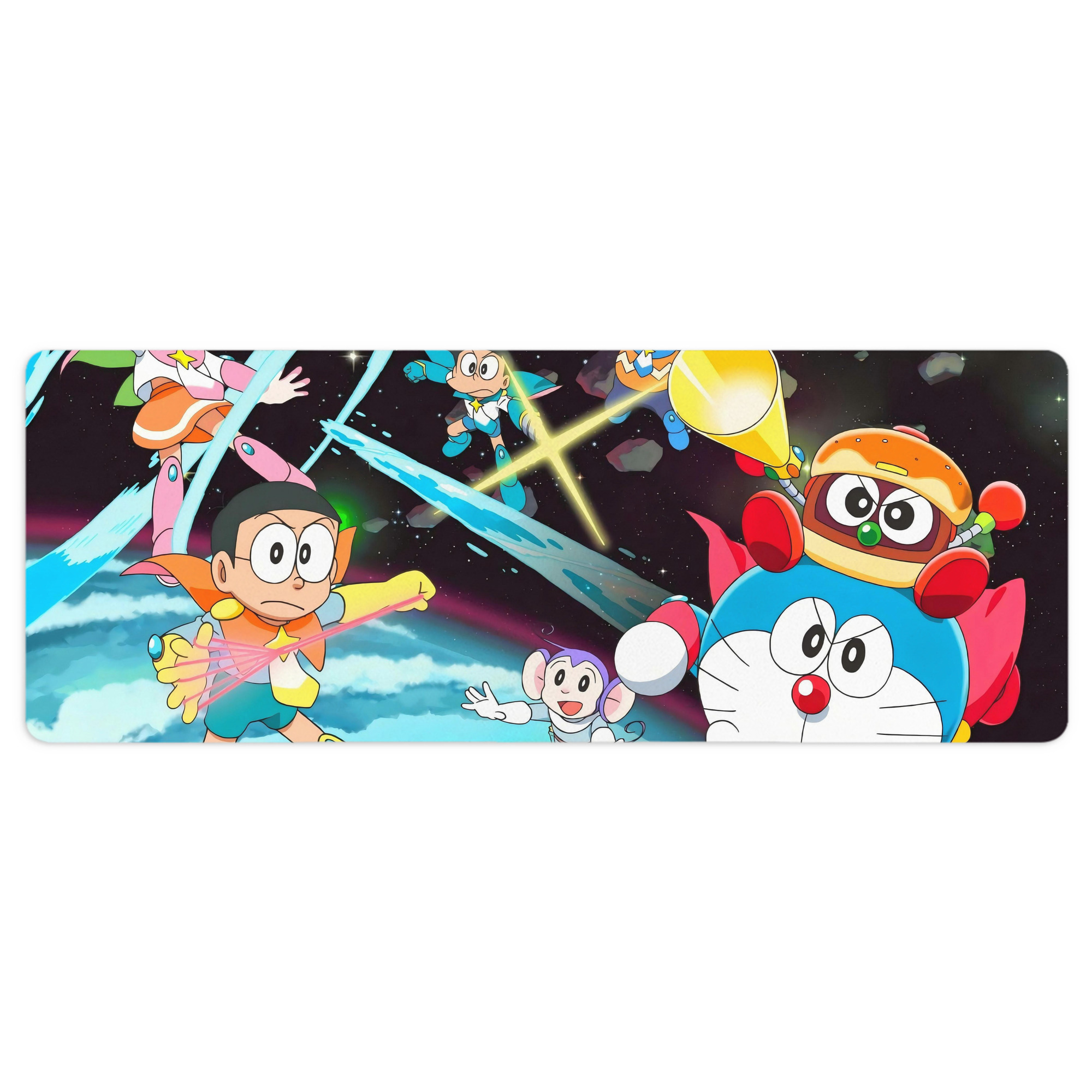 （画像用） ドラえもん Doraemon ステッチ加工 大判デスクマット／滑り止めマウスパッド