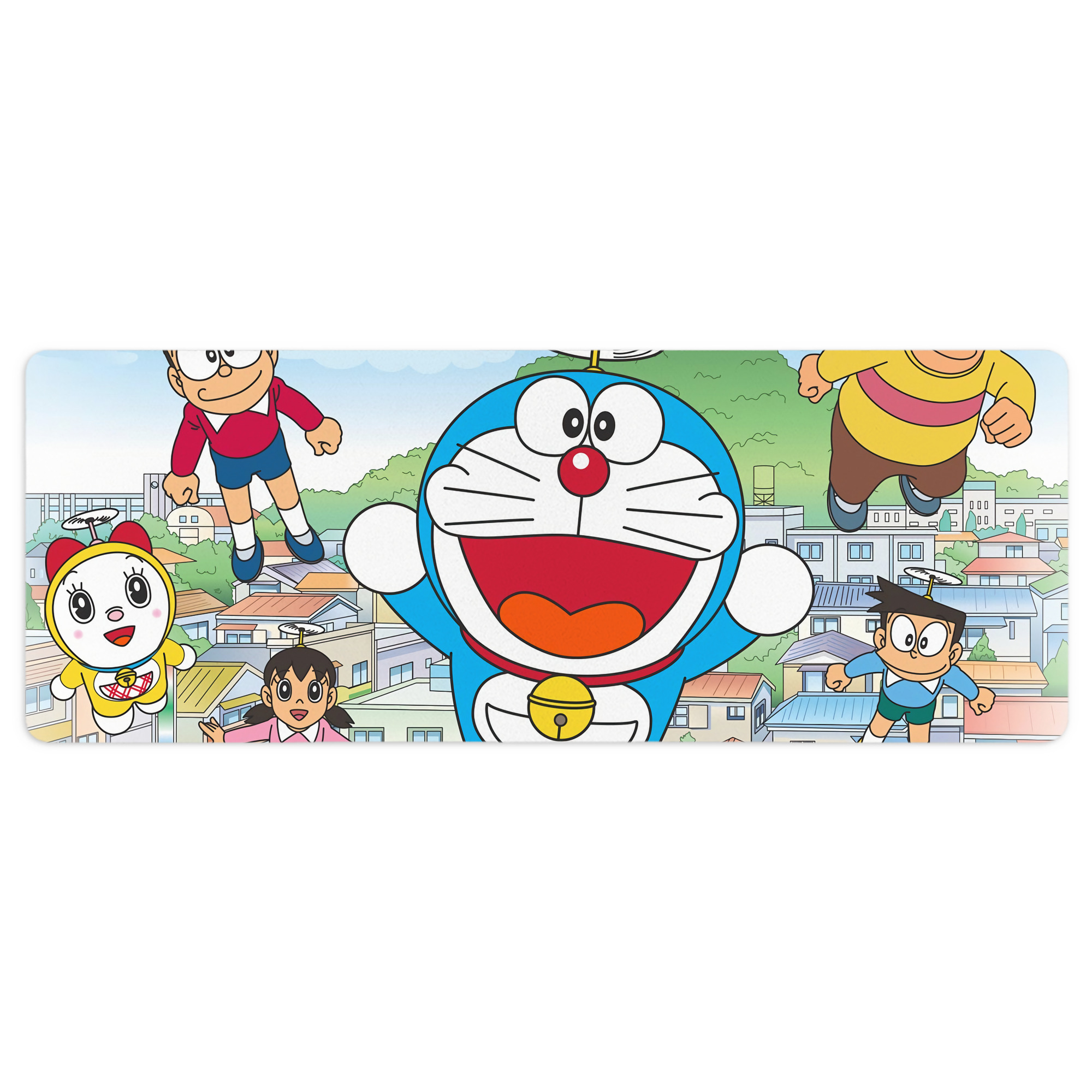 （画像用） ドラえもん Doraemon ステッチ加工 大判デスクマット／滑り止めマウスパッド