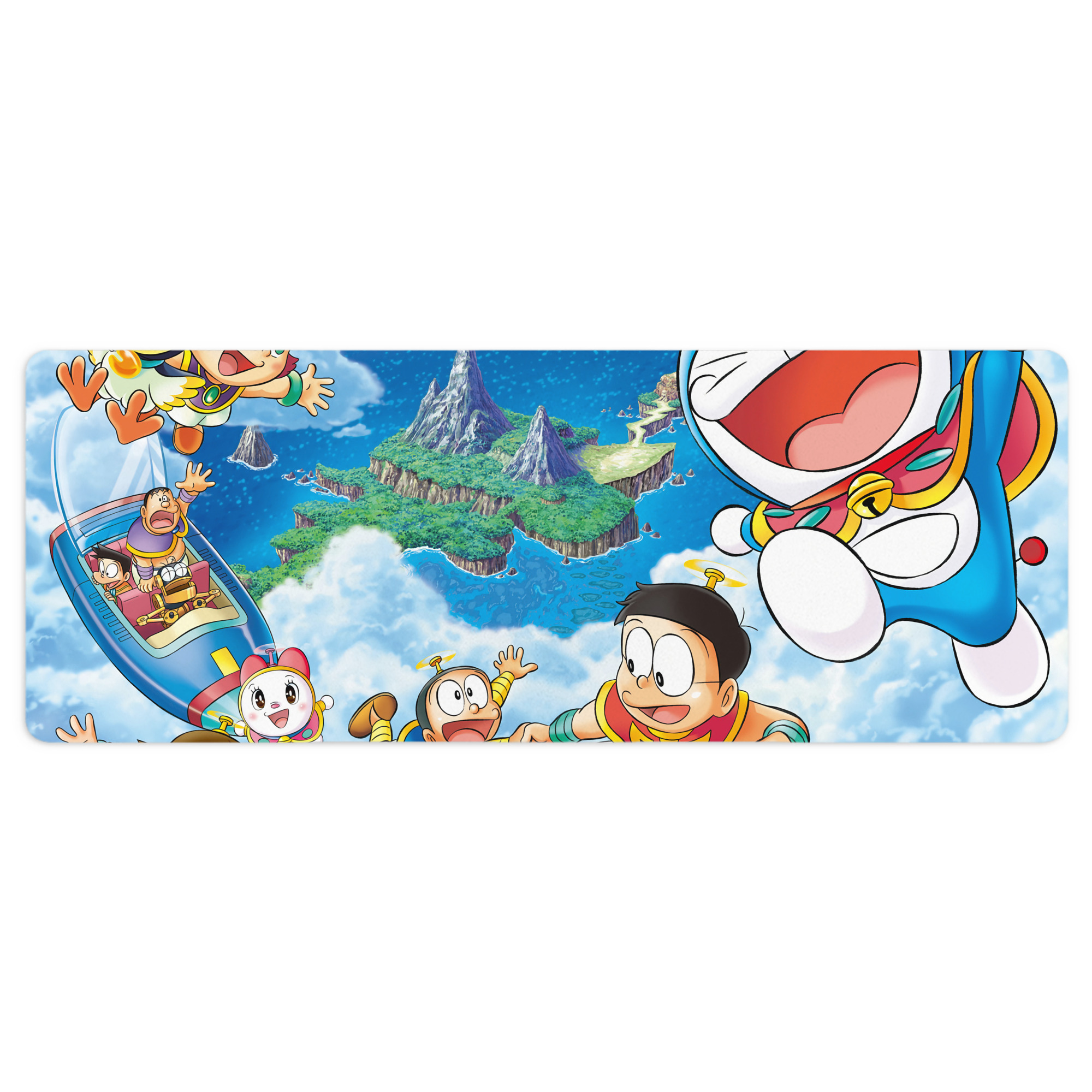（画像用） ドラえもん Doraemon ステッチ加工 大判デスクマット／滑り止めマウスパッド
