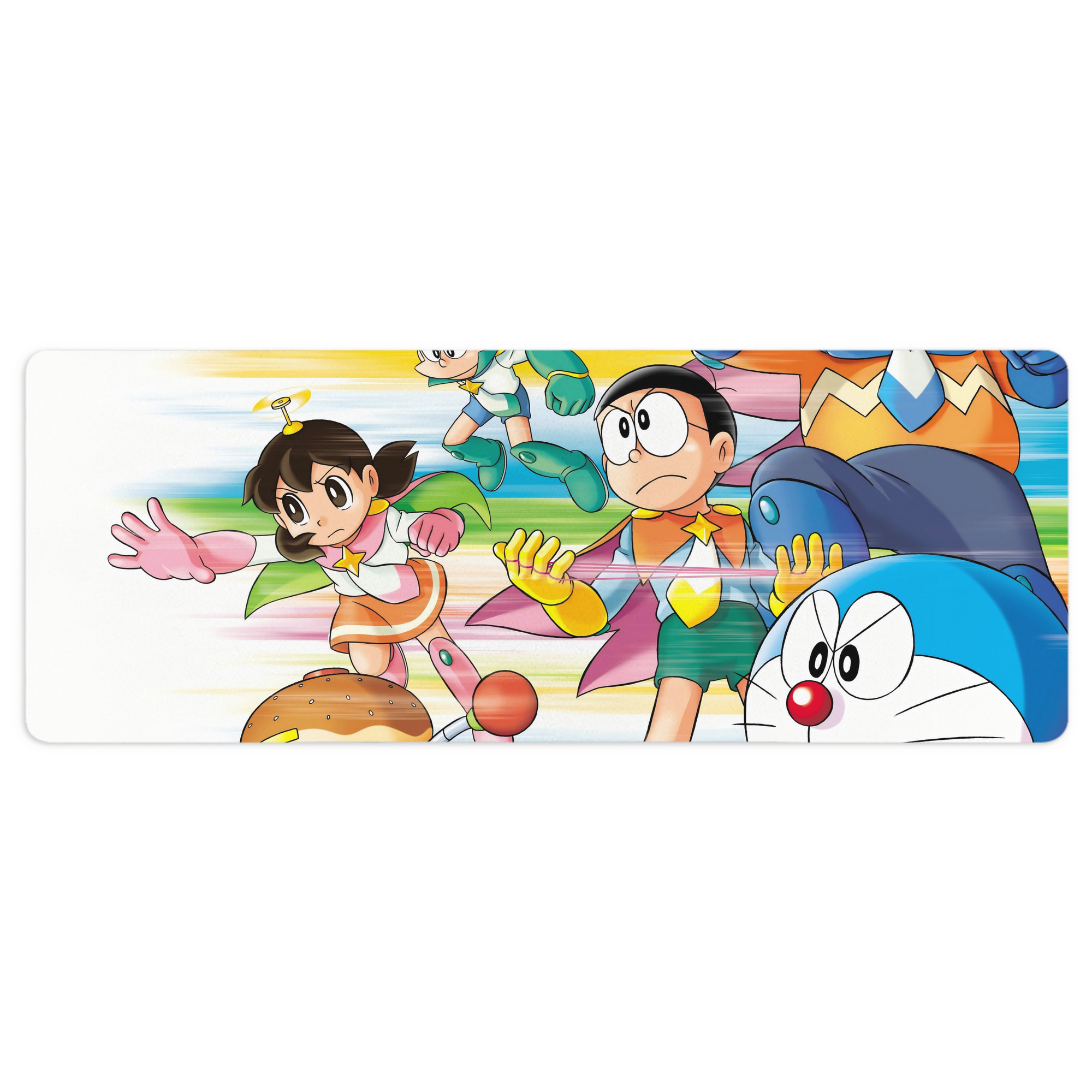 （画像用） ドラえもん Doraemon ステッチ加工 大判デスクマット／滑り止めマウスパッド