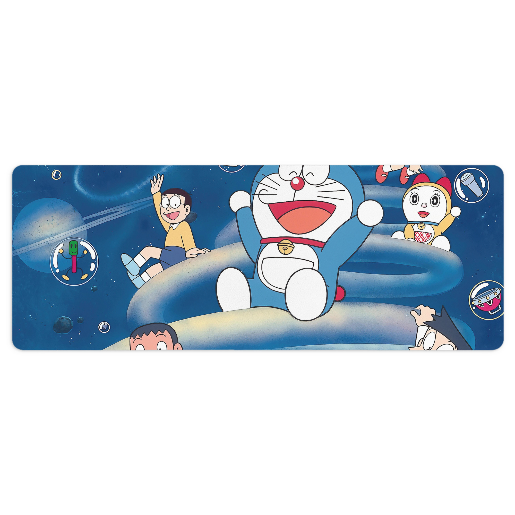 （画像用） ドラえもん Doraemon ステッチ加工 大判デスクマット／滑り止めマウスパッド