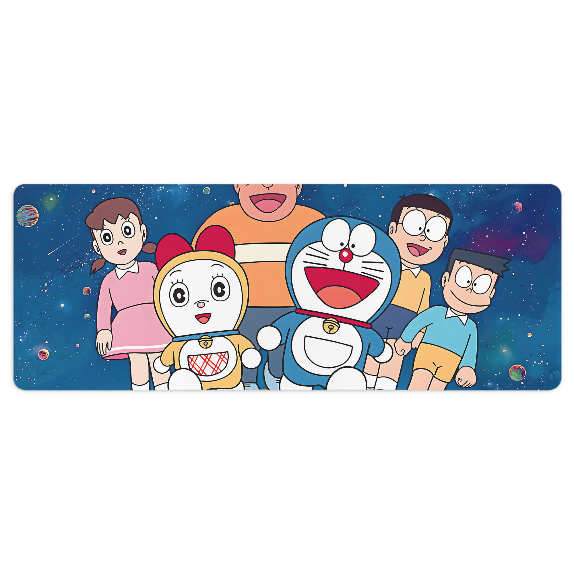 （画像用） ドラえもん Doraemon ステッチ加工 大判デスクマット／滑り止めマウスパッド