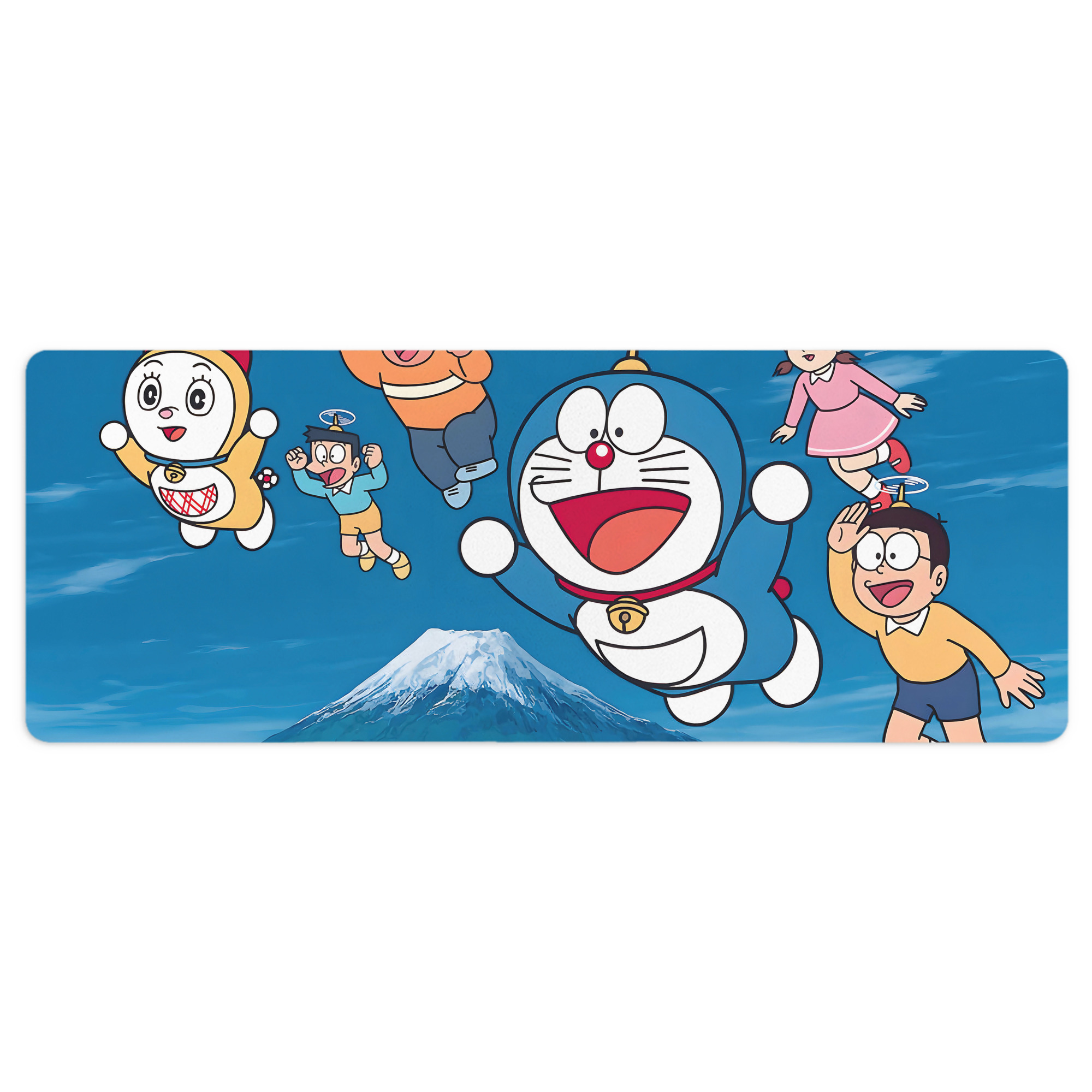 （画像用） ドラえもん Doraemon ステッチ加工 大判デスクマット／滑り止めマウスパッド