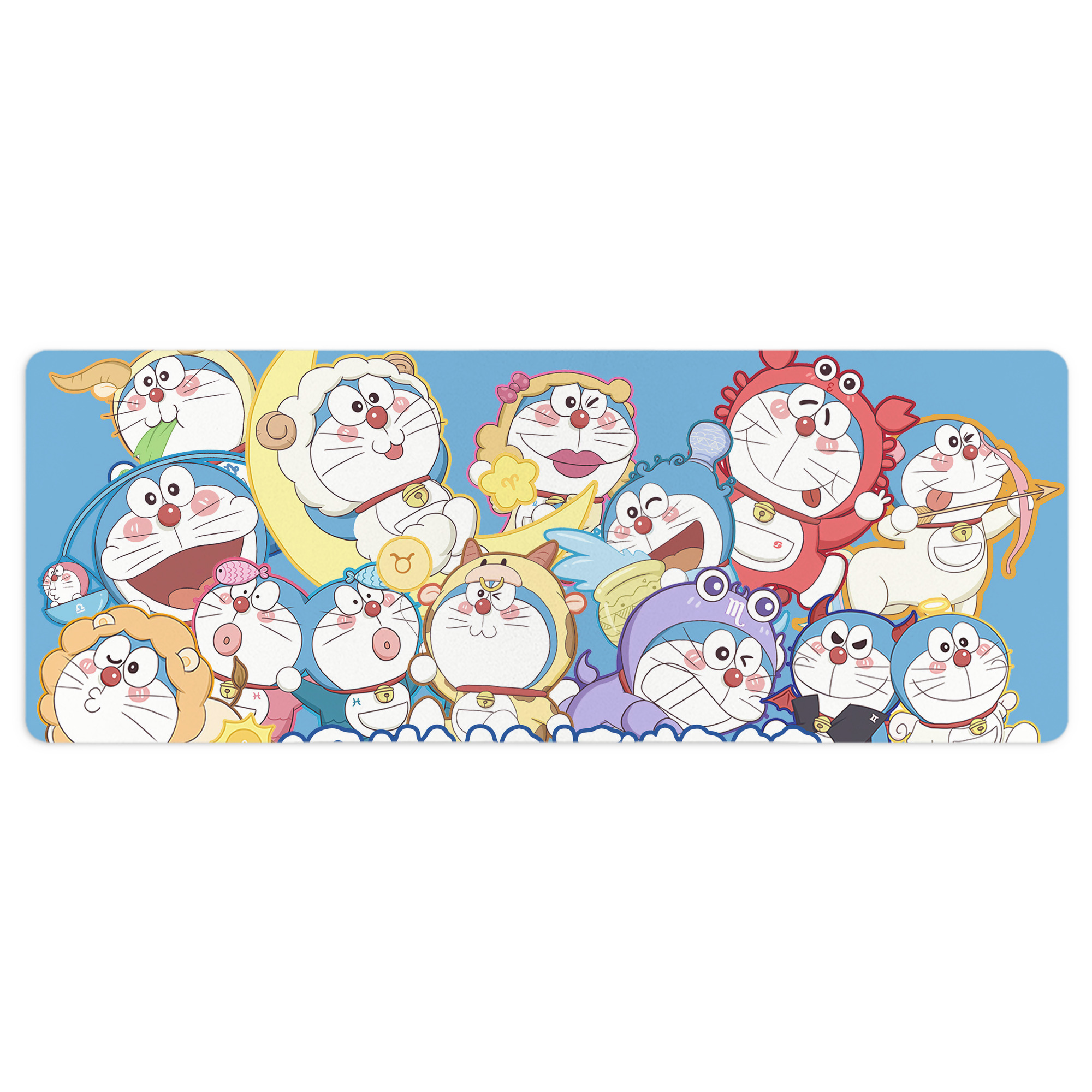 （画像用） ドラえもん Doraemon ステッチ加工 大判デスクマット／滑り止めマウスパッド