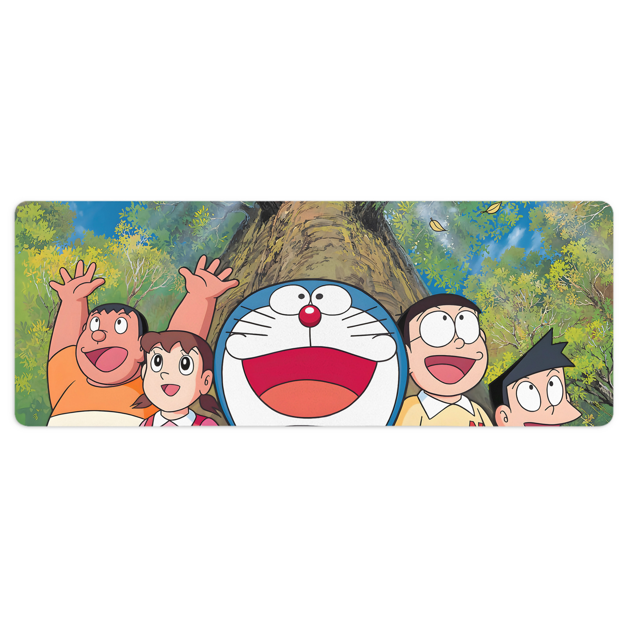 （画像用） ドラえもん Doraemon ステッチ加工 大判デスクマット／滑り止めマウスパッド