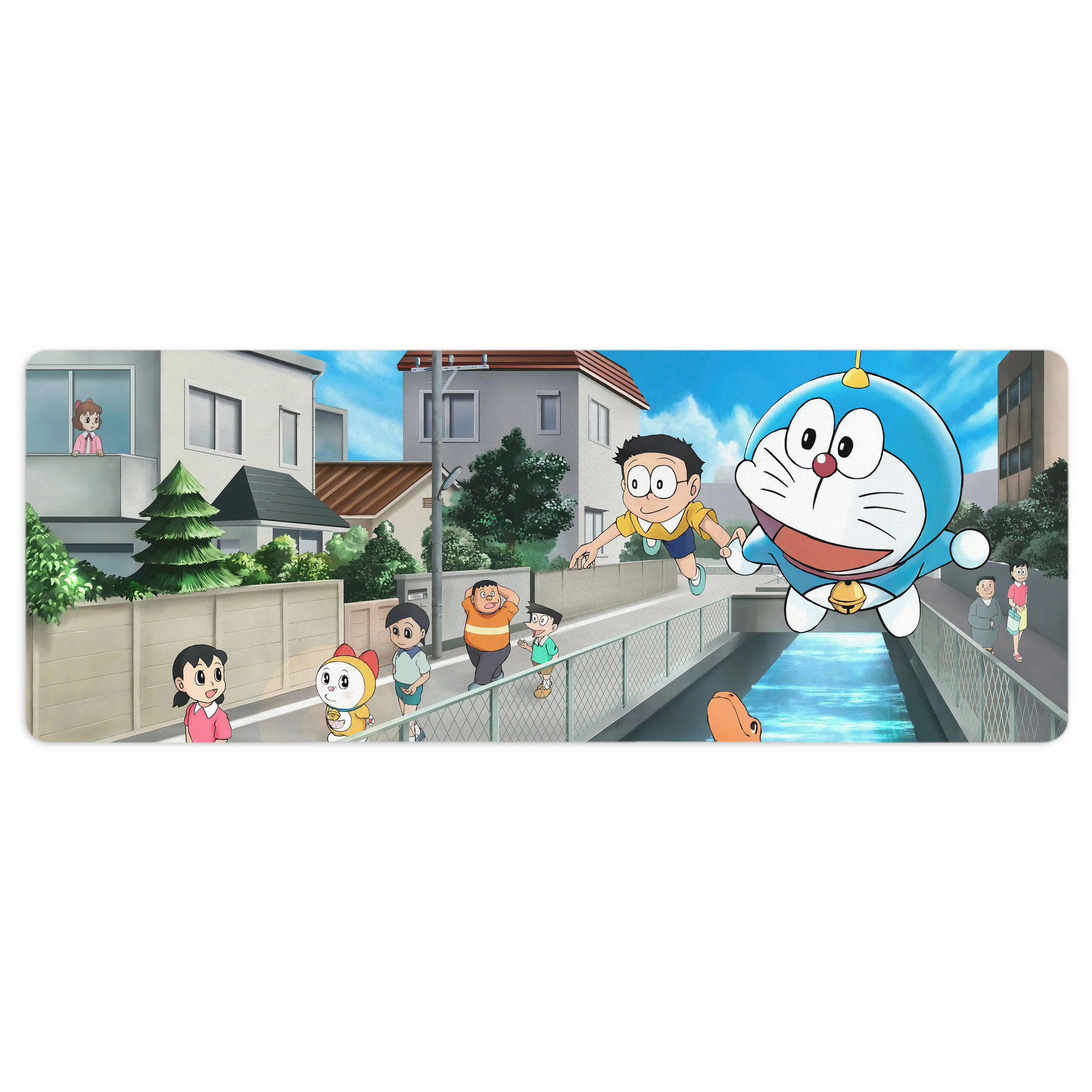 （画像用） ドラえもん Doraemon ステッチ加工 大判デスクマット／滑り止めマウスパッド