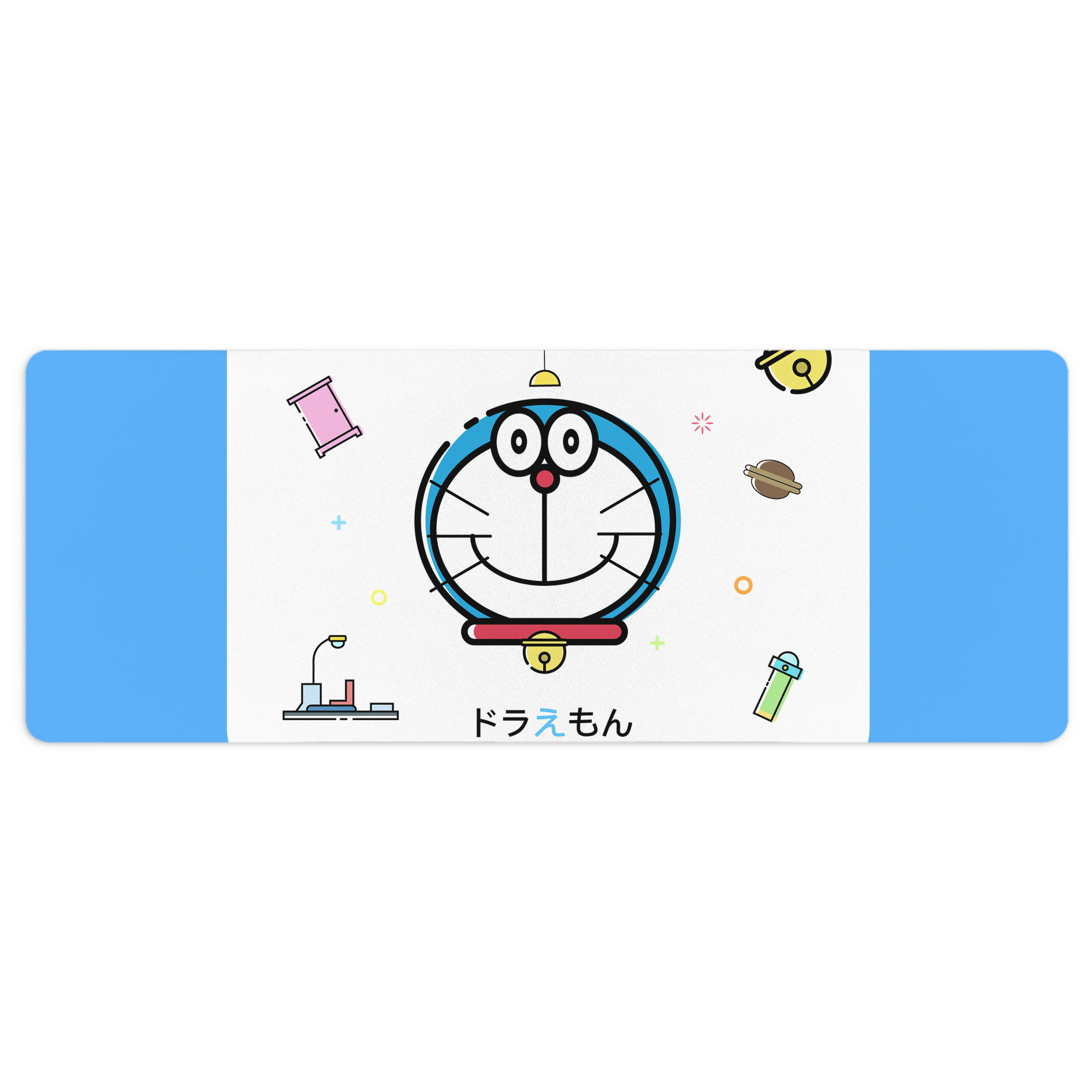 （画像用） ドラえもん Doraemon ステッチ加工 大判デスクマット／滑り止めマウスパッド