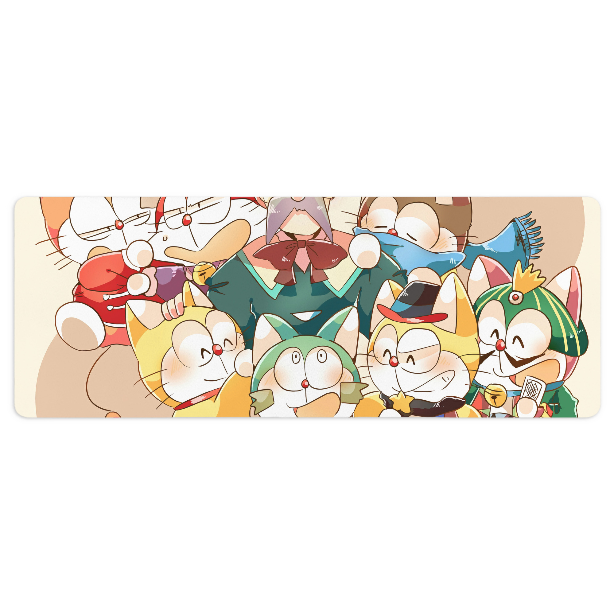 （画像用） ドラえもん Doraemon ステッチ加工 大判デスクマット／滑り止めマウスパッド