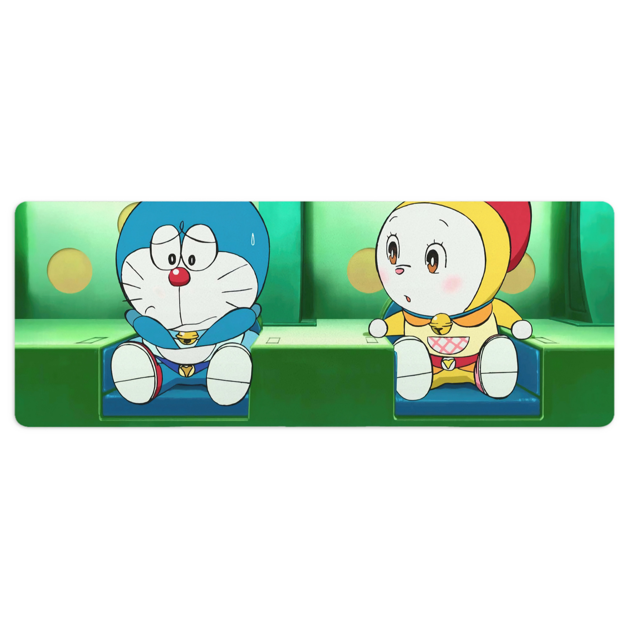 （画像用） ドラえもん Doraemon ステッチ加工 大判デスクマット／滑り止めマウスパッド