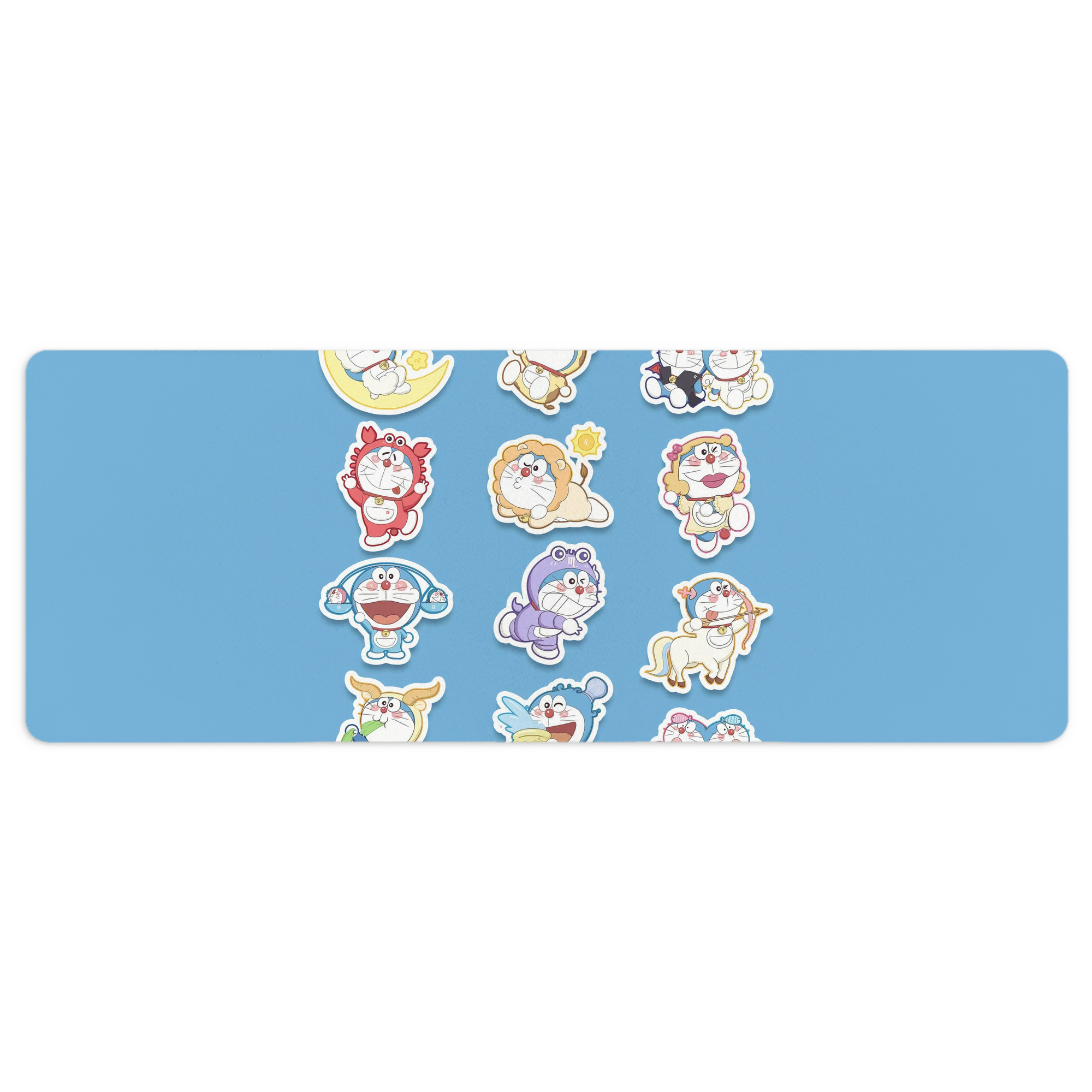 （画像用） ドラえもん Doraemon ステッチ加工 大判デスクマット／滑り止めマウスパッド