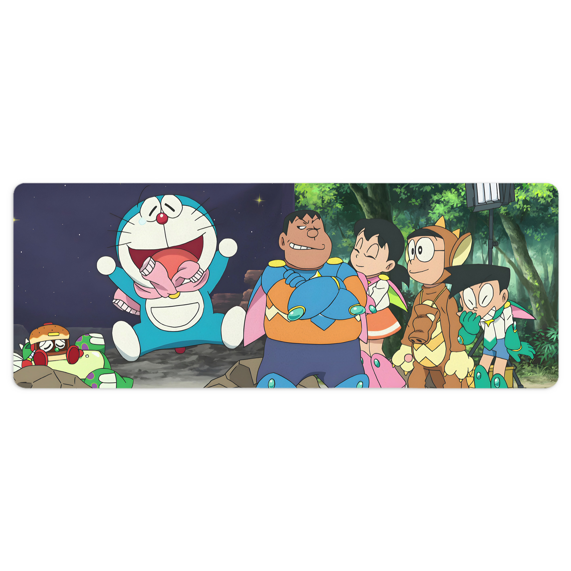 （画像用） ドラえもん Doraemon ステッチ加工 大判デスクマット／滑り止めマウスパッド