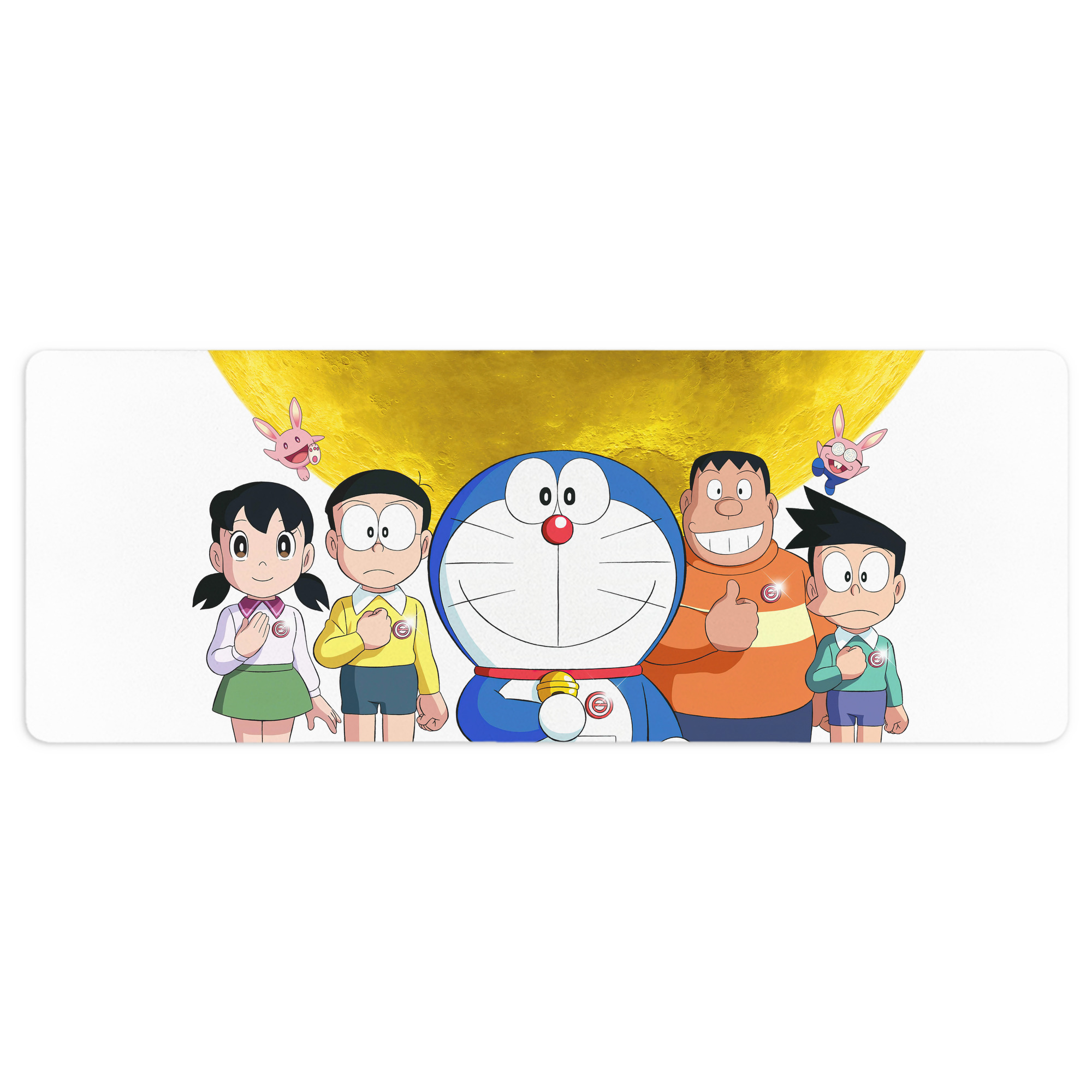 （画像用） ドラえもん Doraemon ステッチ加工 大判デスクマット／滑り止めマウスパッド