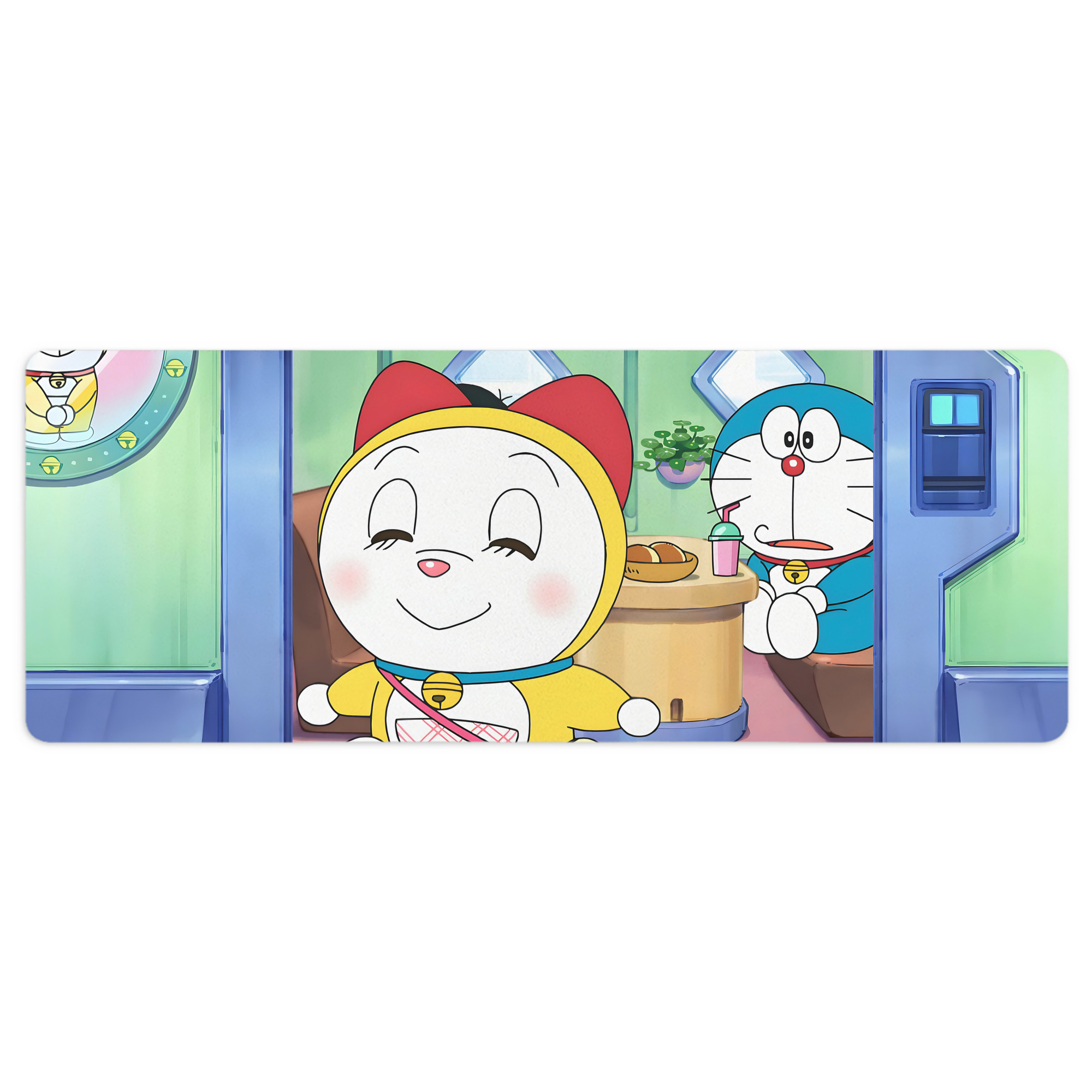 （画像用） ドラえもん Doraemon ステッチ加工 大判デスクマット／滑り止めマウスパッド