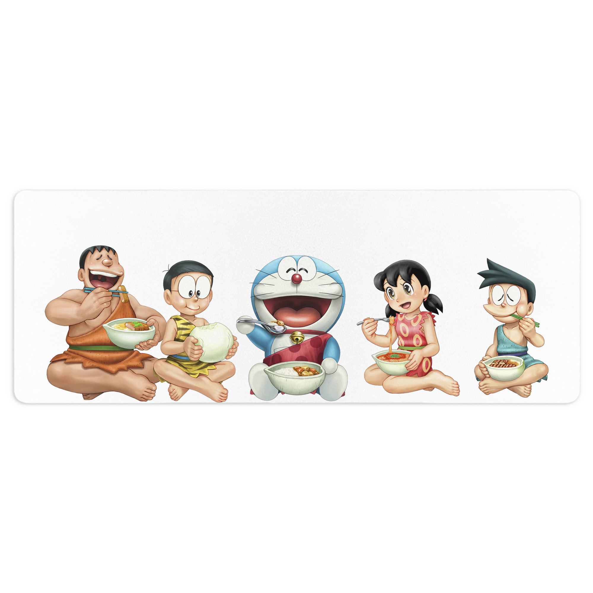 （画像用） ドラえもん Doraemon ステッチ加工 大判デスクマット／滑り止めマウスパッド
