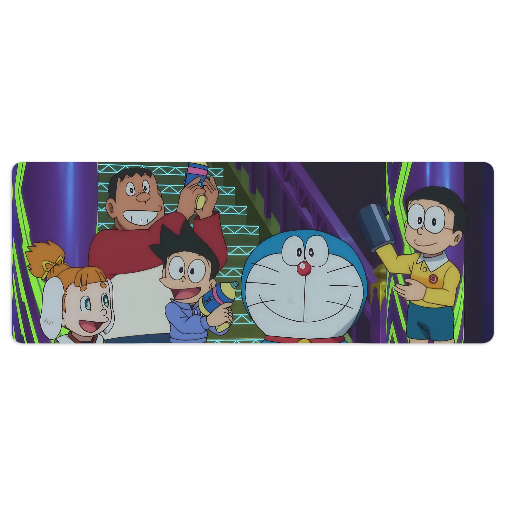 （画像用） ドラえもん Doraemon ステッチ加工 大判デスクマット／滑り止めマウスパッド