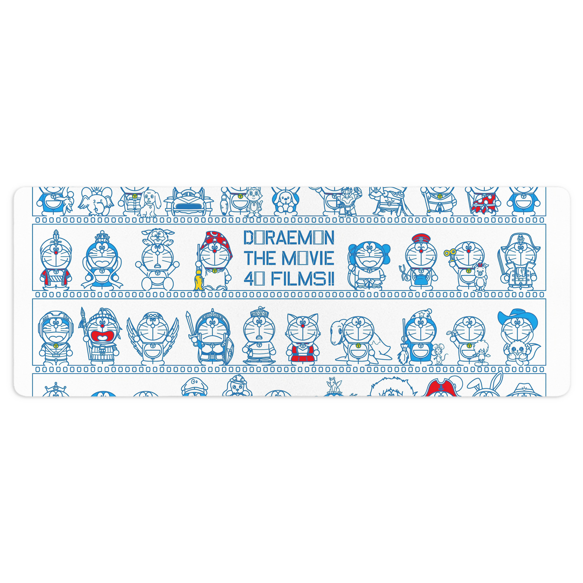 （画像用） ドラえもん Doraemon ステッチ加工 大判デスクマット／滑り止めマウスパッド