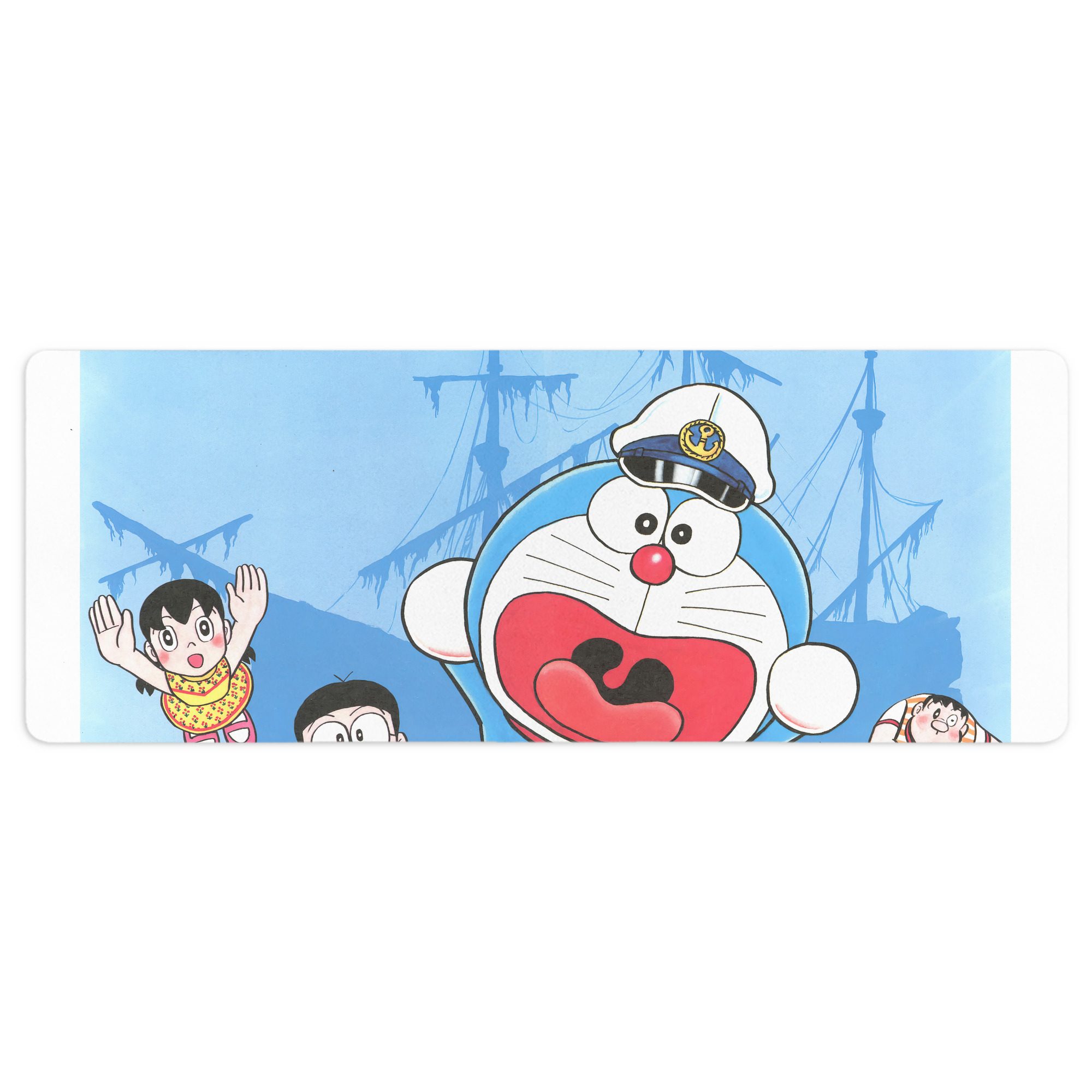 （画像用） ドラえもん Doraemon ステッチ加工 大判デスクマット／滑り止めマウスパッド