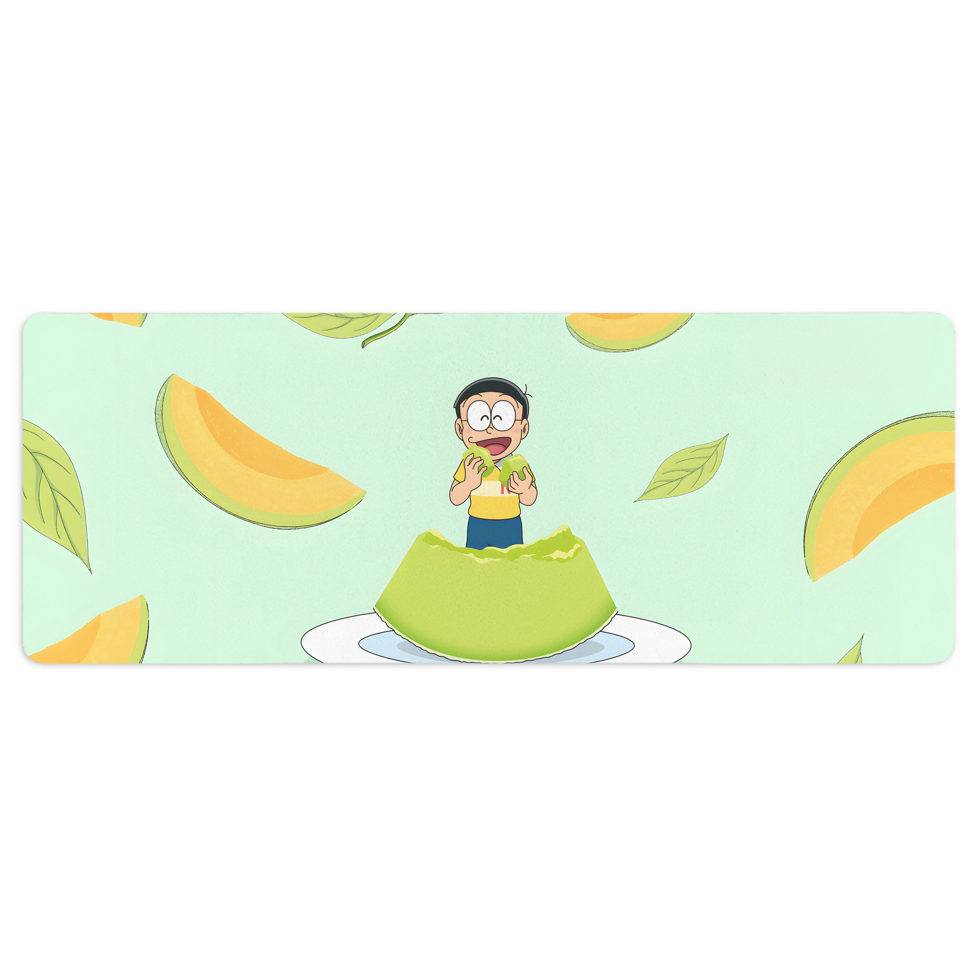 （画像用） ドラえもん Doraemon ステッチ加工 大判デスクマット／滑り止めマウスパッド