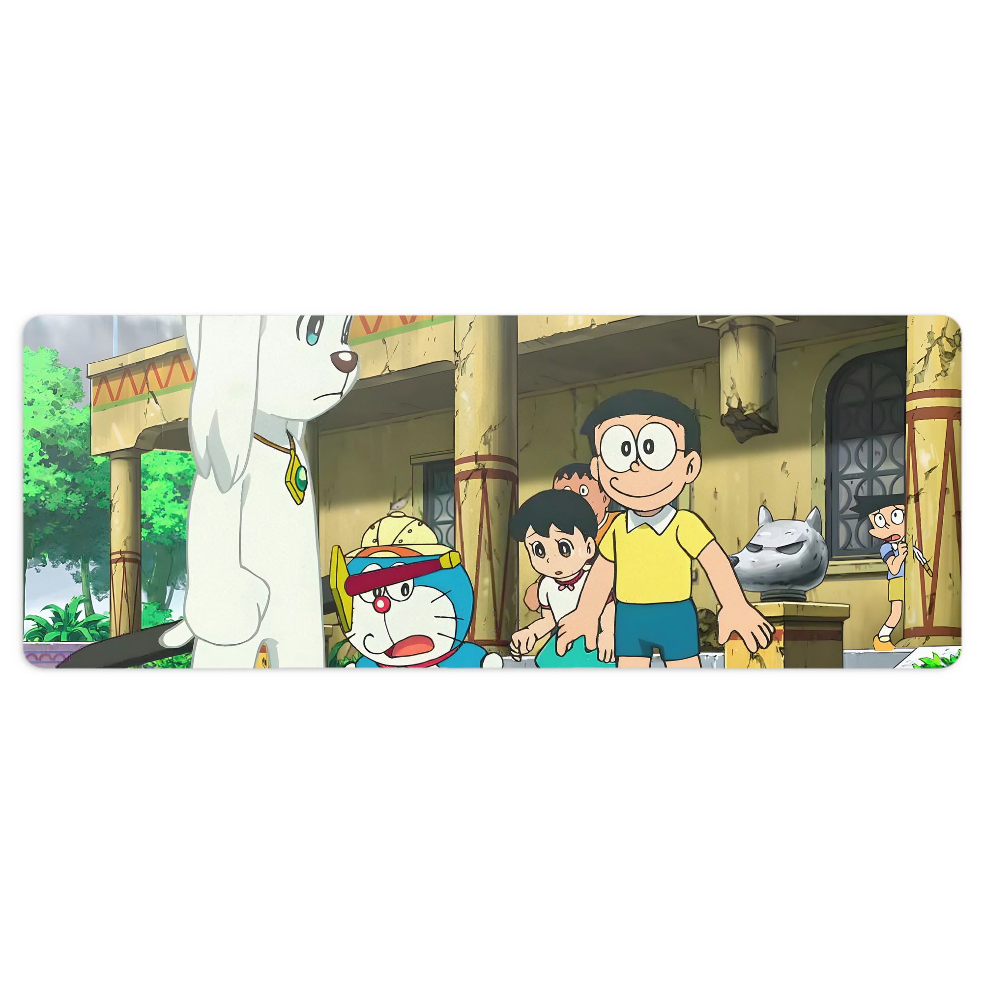 （画像用） ドラえもん Doraemon ステッチ加工 大判デスクマット／滑り止めマウスパッド