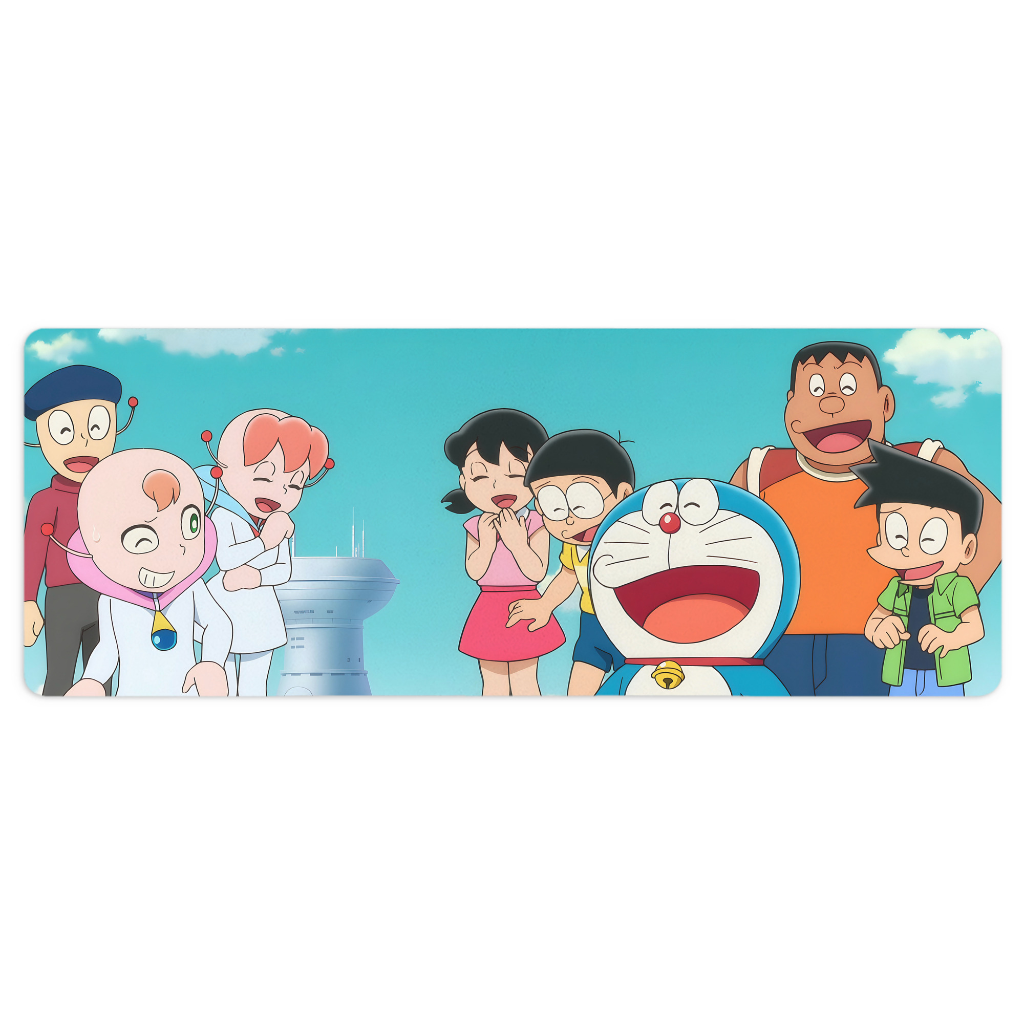 （画像用） ドラえもん Doraemon ステッチ加工 大判デスクマット／滑り止めマウスパッド