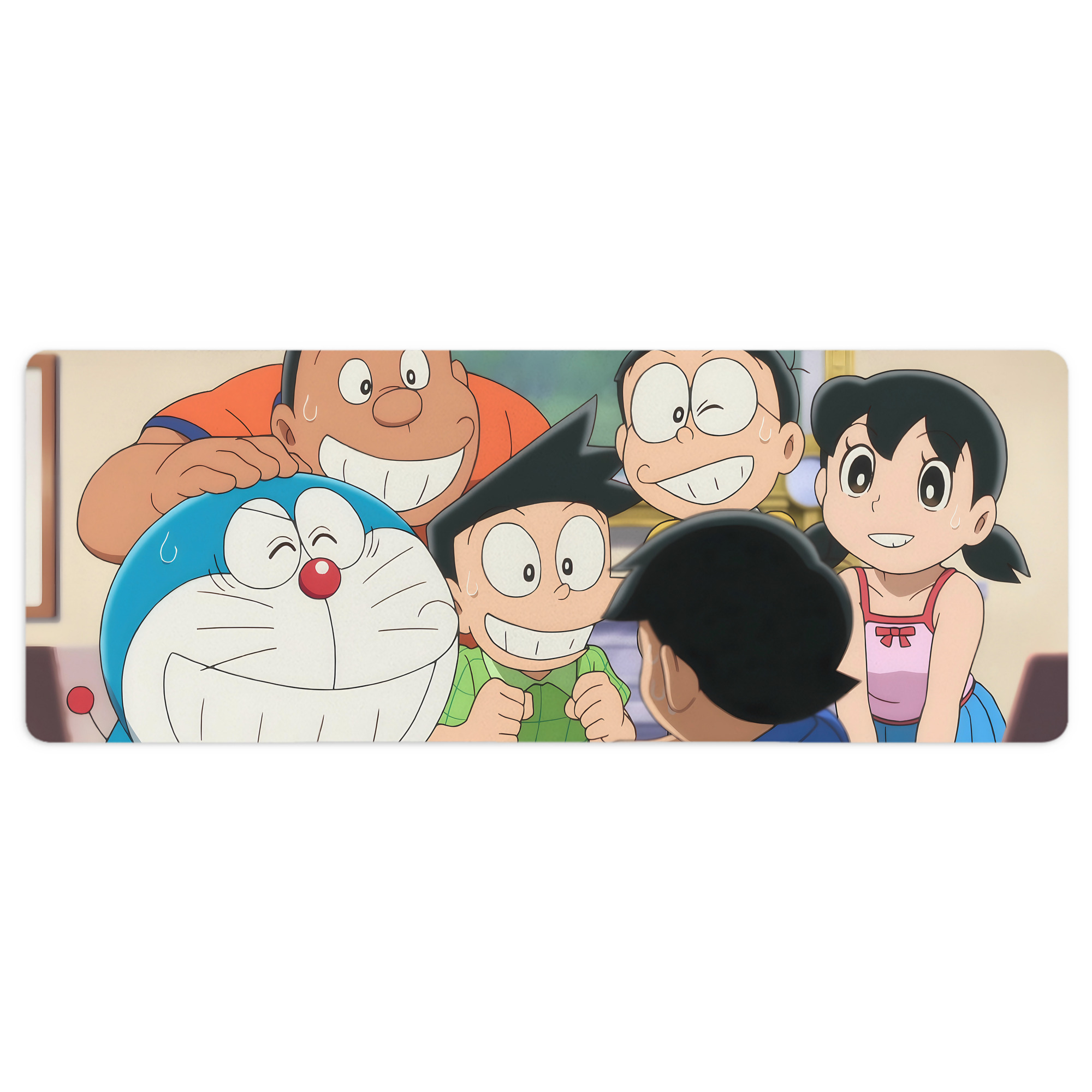 （画像用） ドラえもん Doraemon ステッチ加工 大判デスクマット／滑り止めマウスパッド