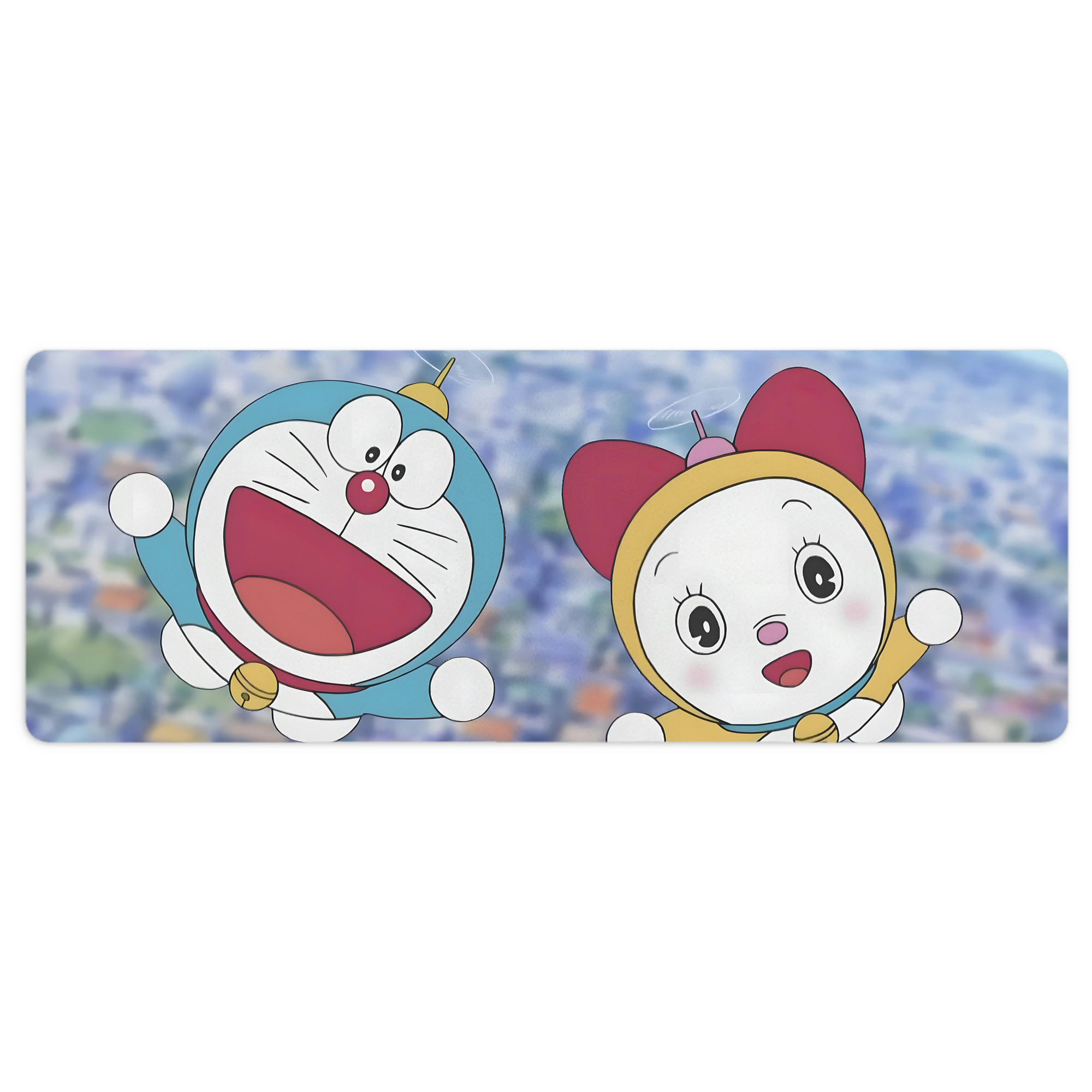 （画像用） ドラえもん Doraemon ステッチ加工 大判デスクマット／滑り止めマウスパッド
