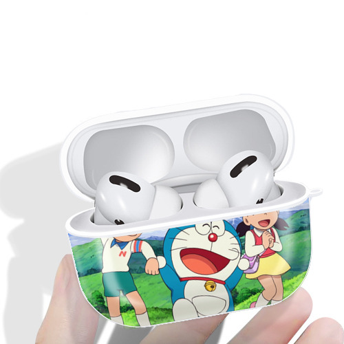 ドラえもん Doraemon 【AirPods Pro用】ハードシェル保護ケース 耐衝撃・防指紋・カラビナ付き商品仕様