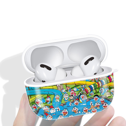 ドラえもん Doraemon 【AirPods Pro用】ハードシェル保護ケース 耐衝撃・防指紋・カラビナ付き商品仕様
