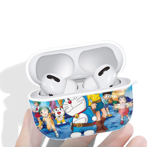 ドラえもん Doraemon 【AirPods Pro用】ハードシェル保護ケース 耐衝撃・防指紋・カラビナ付き商品仕様