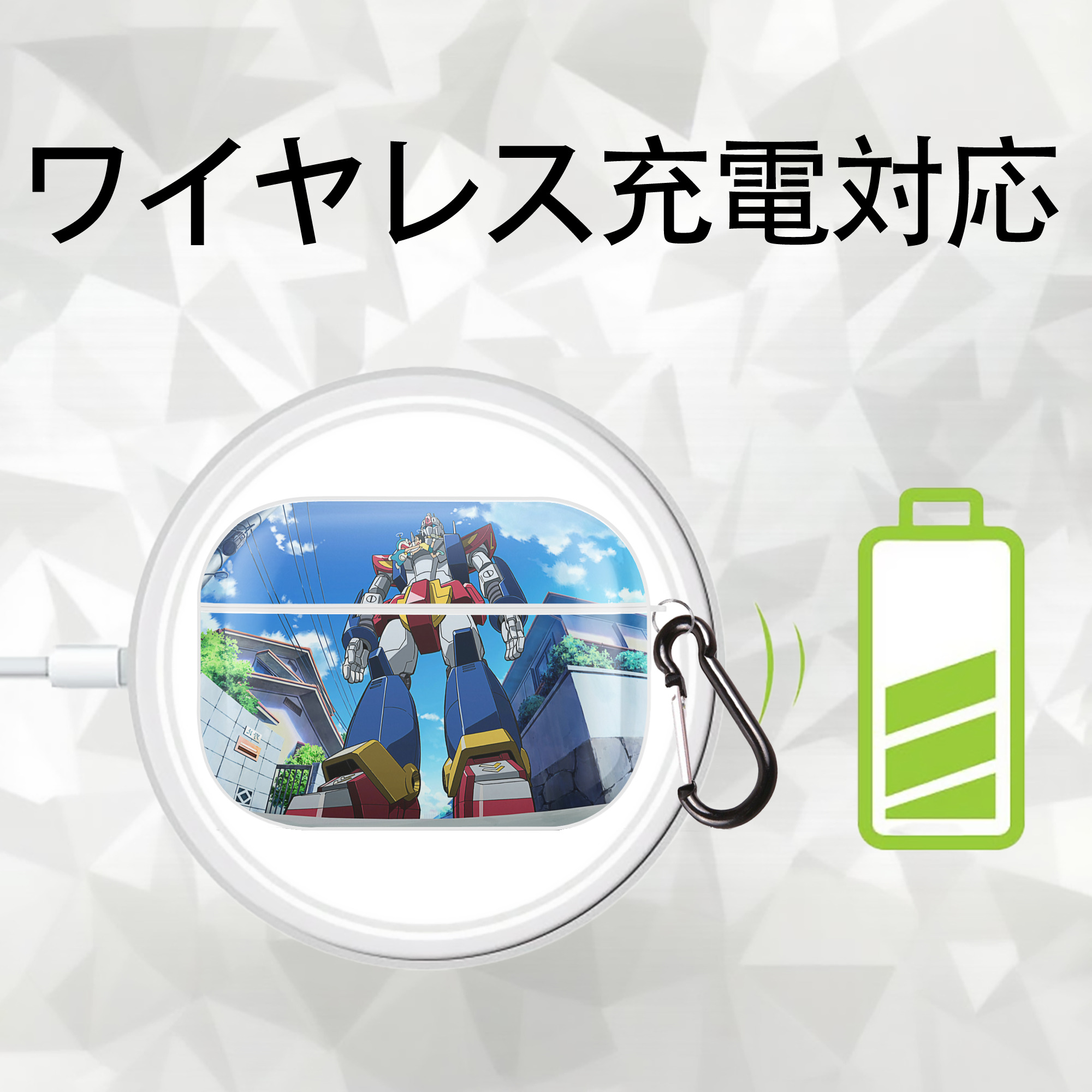 ドラえもん Doraemon 【AirPods Pro用】ハードシェル保護ケース 耐衝撃・防指紋・カラビナ付き商品仕様
